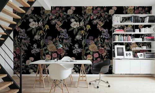Floral Gaze, Black