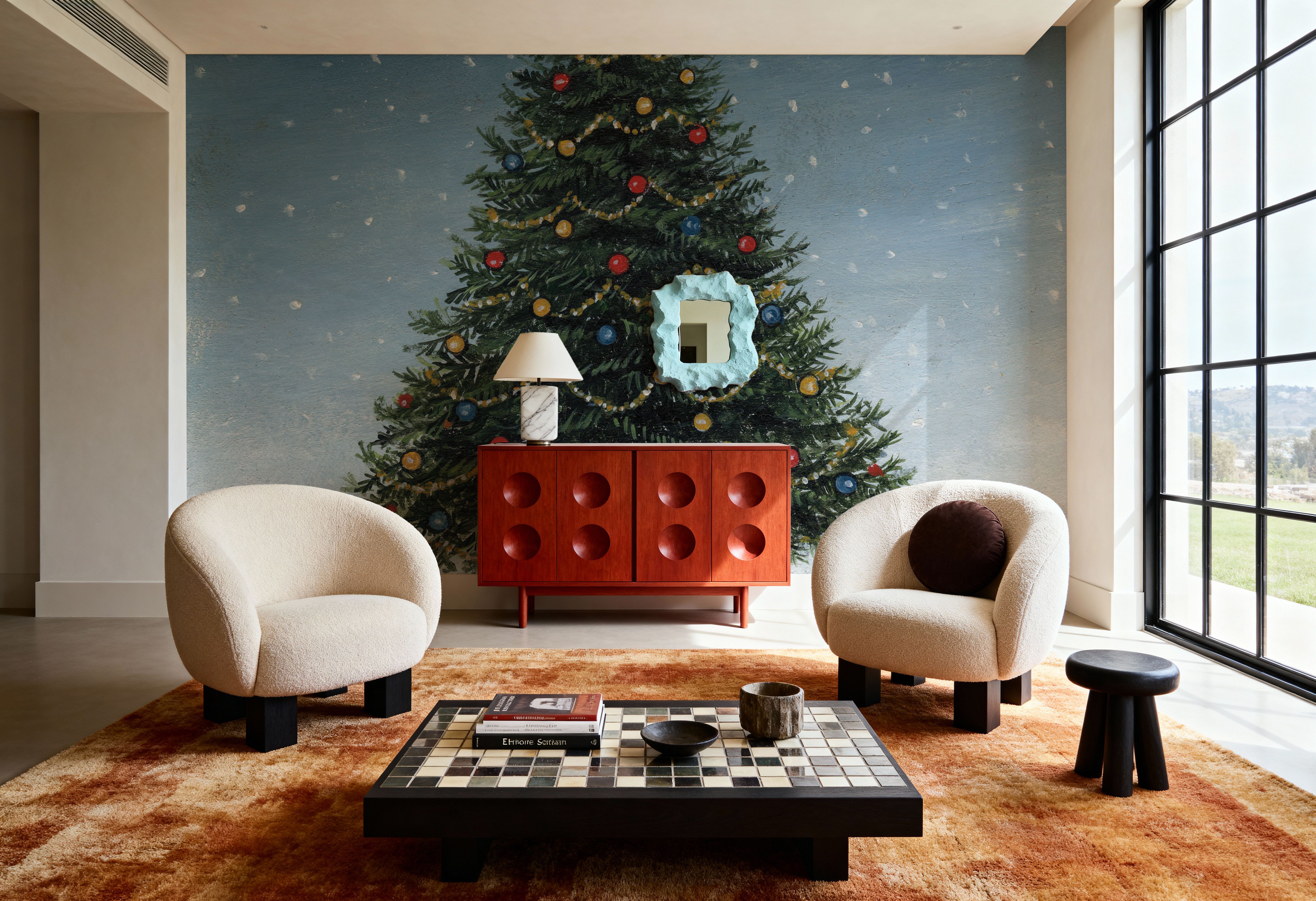 Deck The Halls Tree, Tapeten