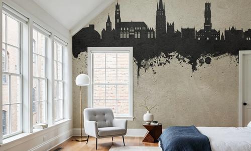 Bruges Belgium Skyline Concrete