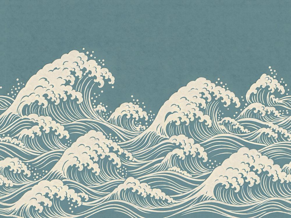 Edo Waves, Sea Glass