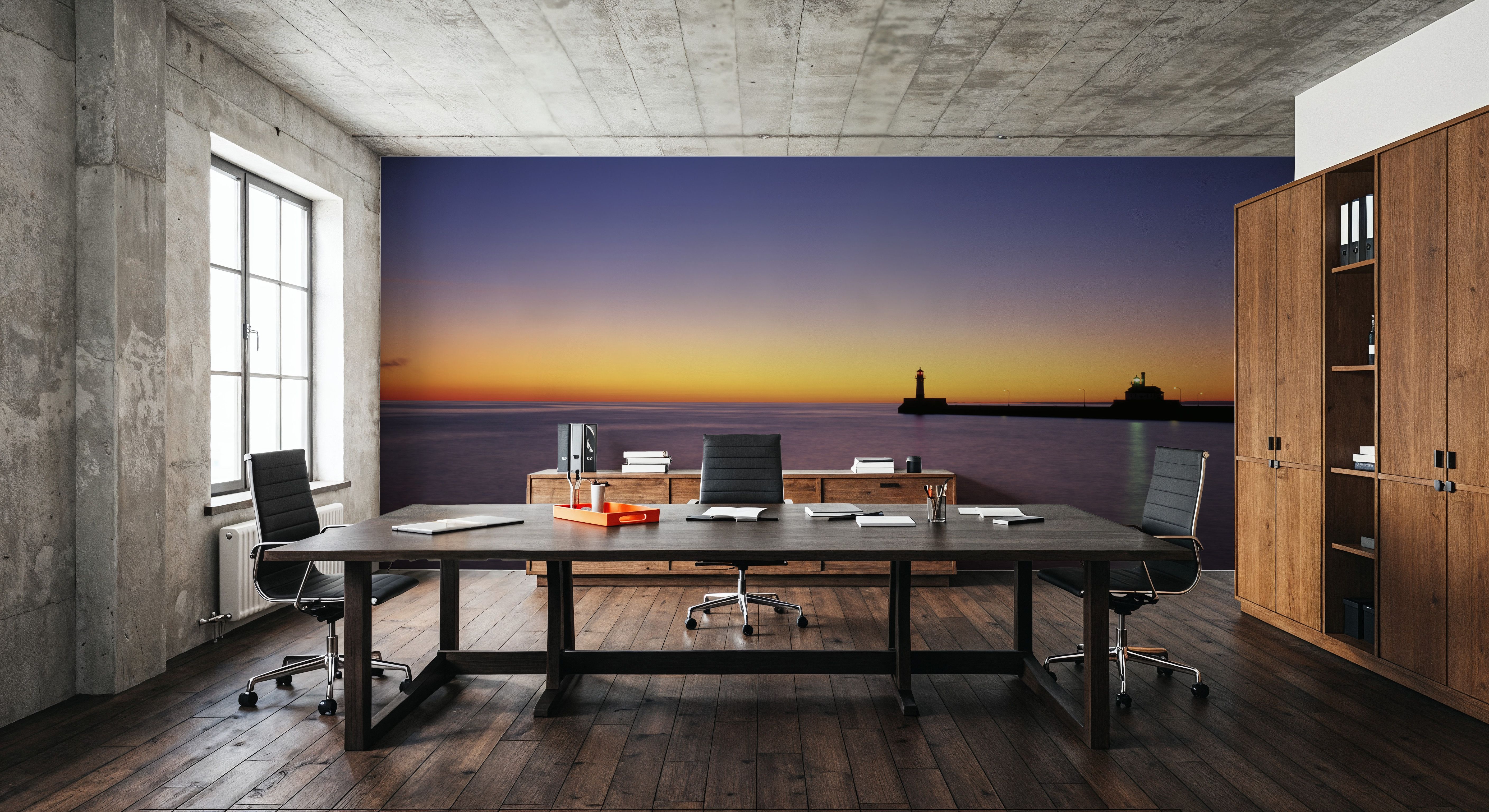 Harbor Sunset Glow
