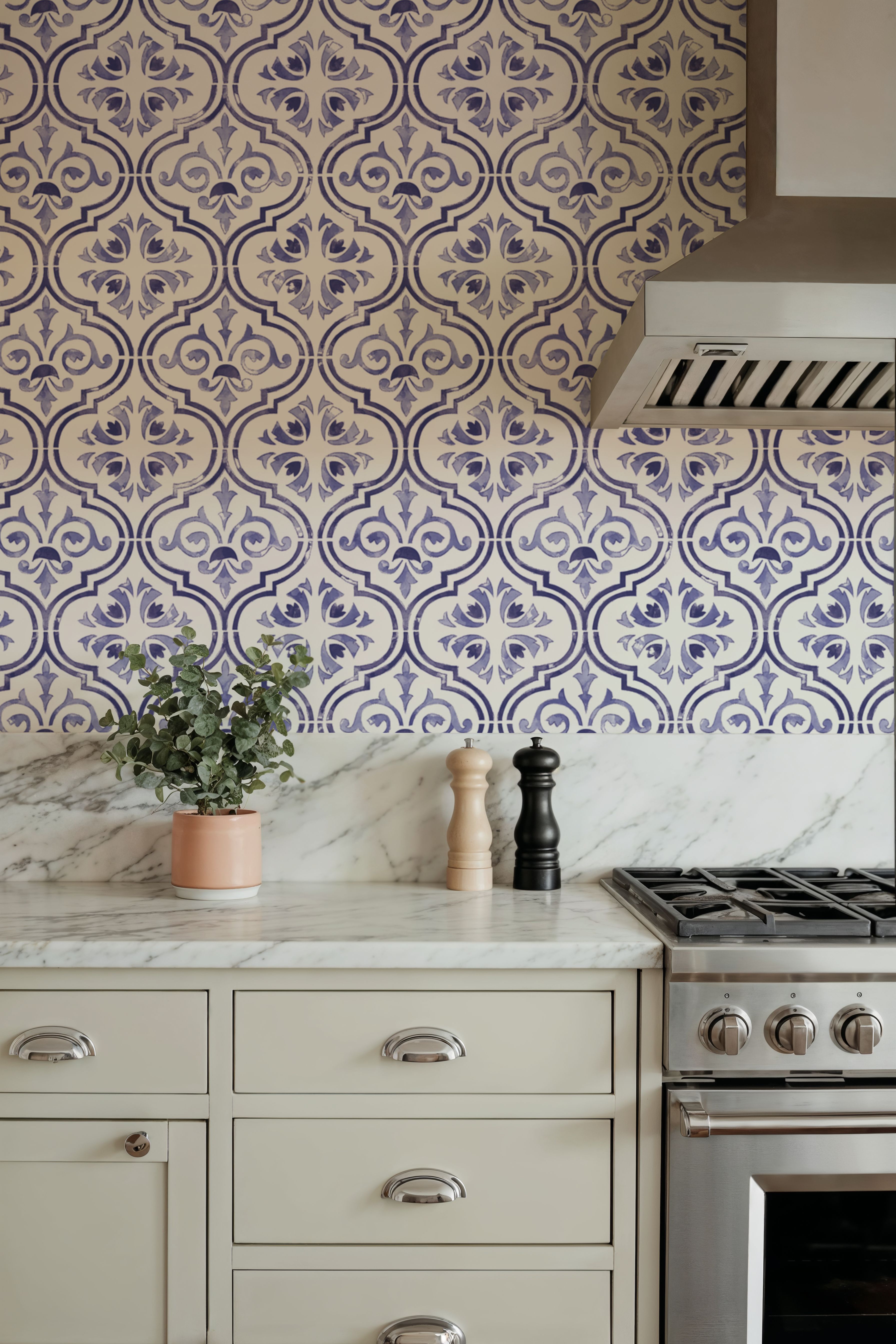 Botanical Blue Tiles