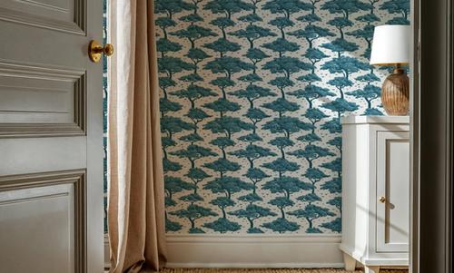 Tree Canopy, Teal on Snow
