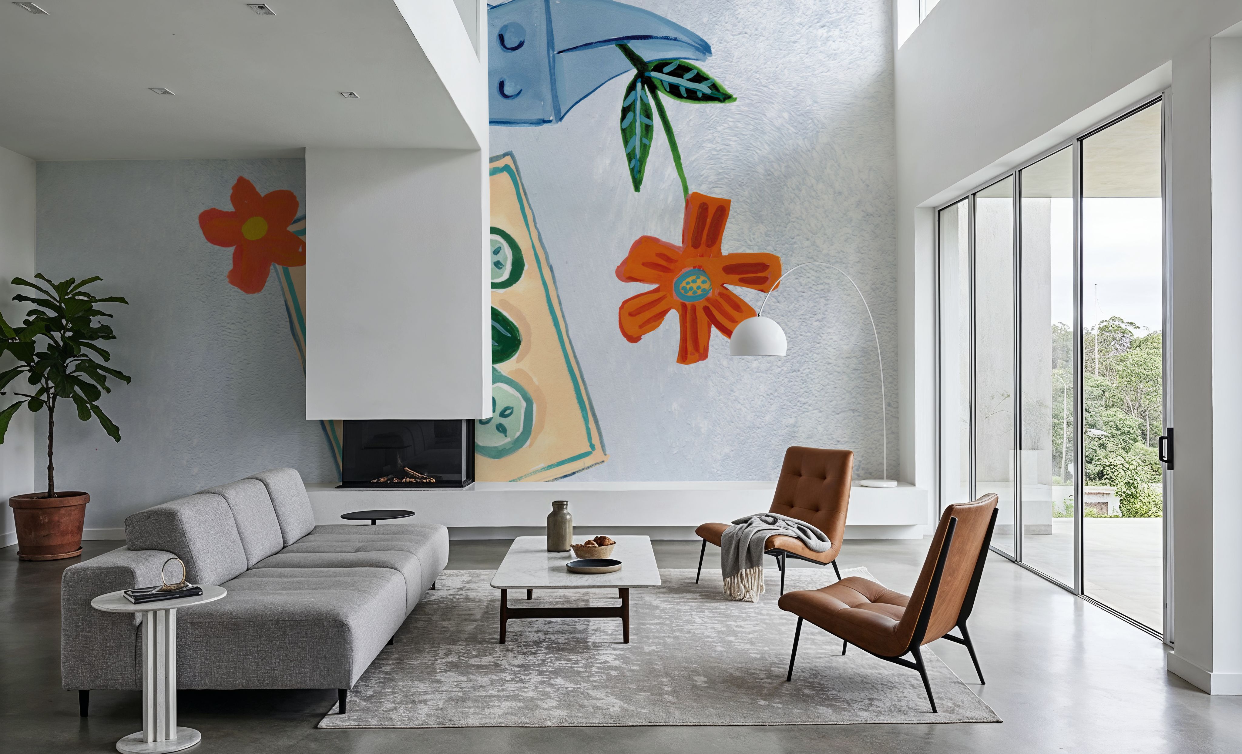 In the Garden I, Behang