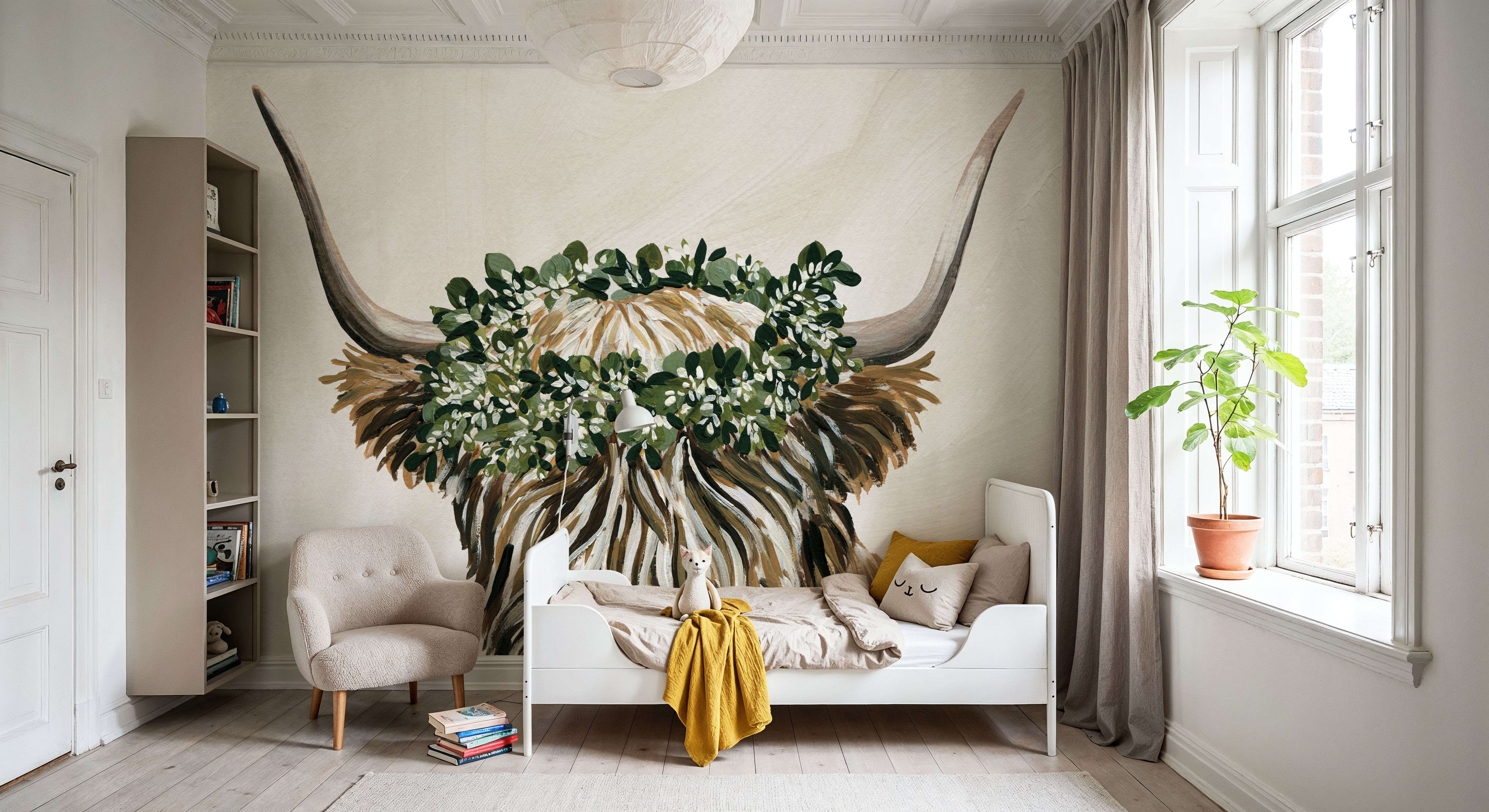 Harvest Cow Sage Texture Light