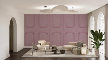 Faux Wall Panel Moulding, Pink