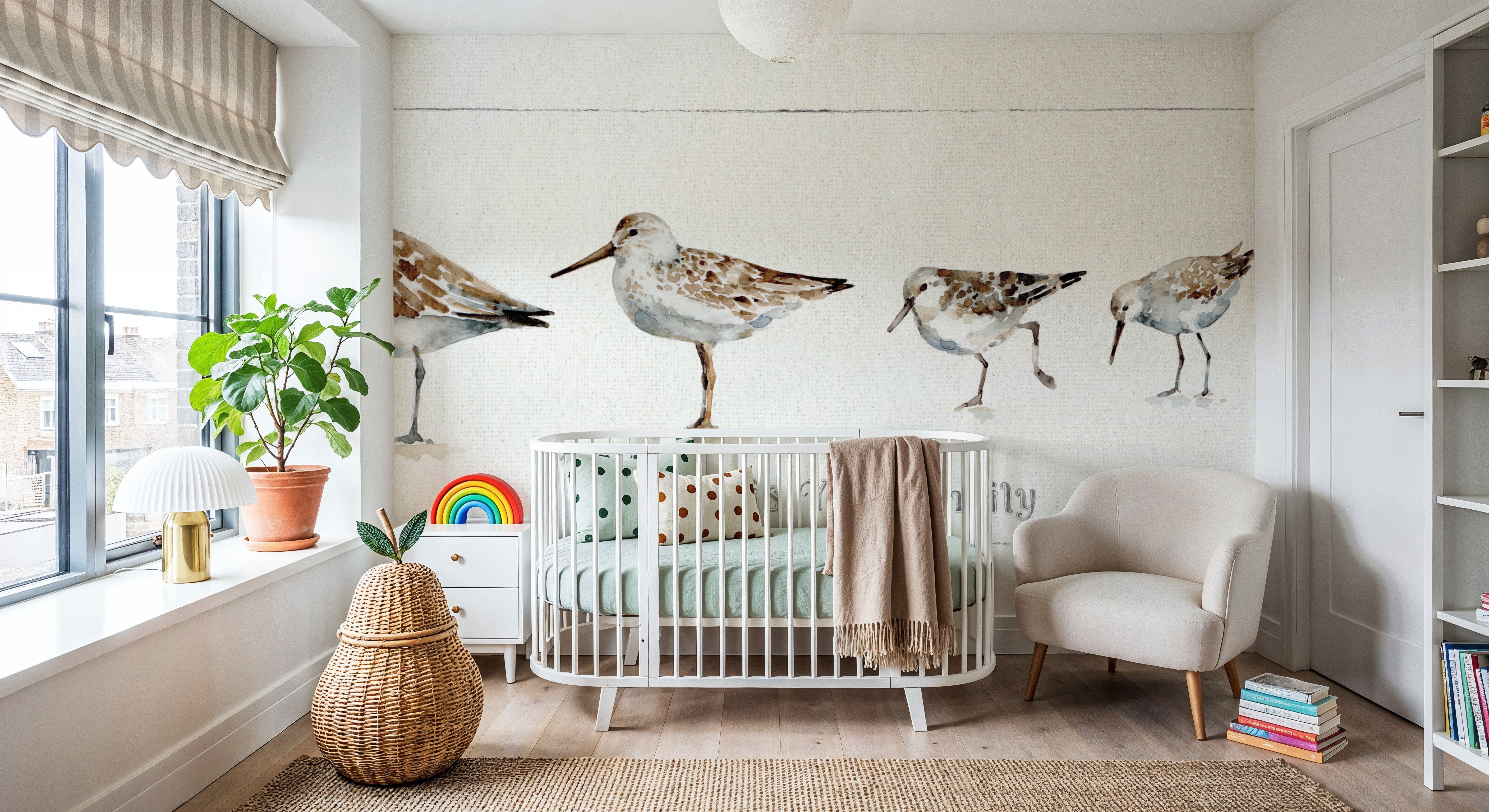 Pebbles and Sandpipers IX, Tapet
