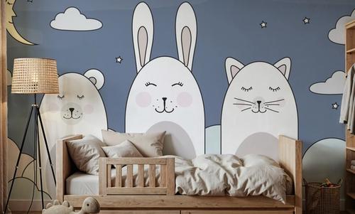Sleeping Bunny Blue