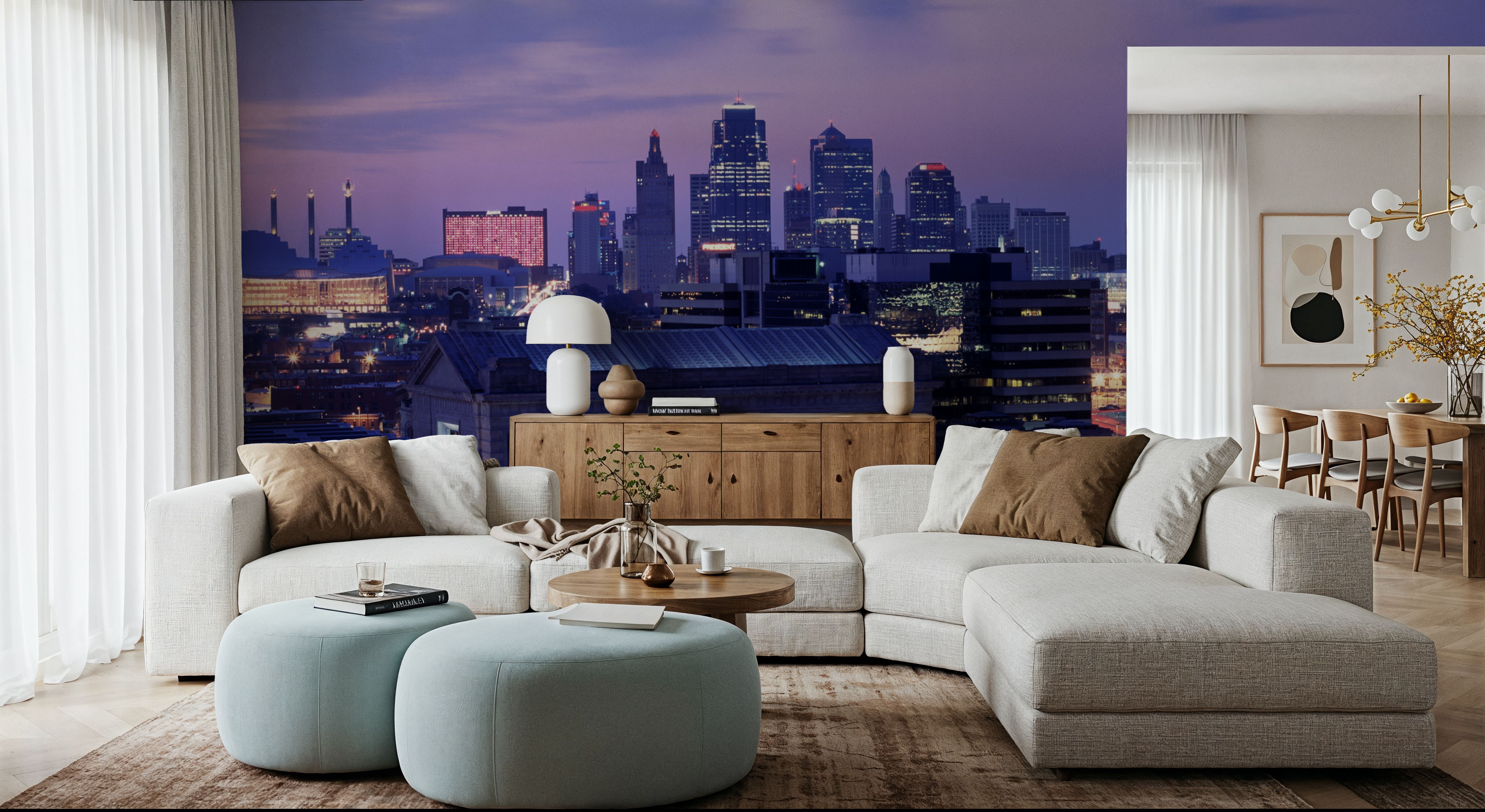 Purple Gradient Twilight Metropolis