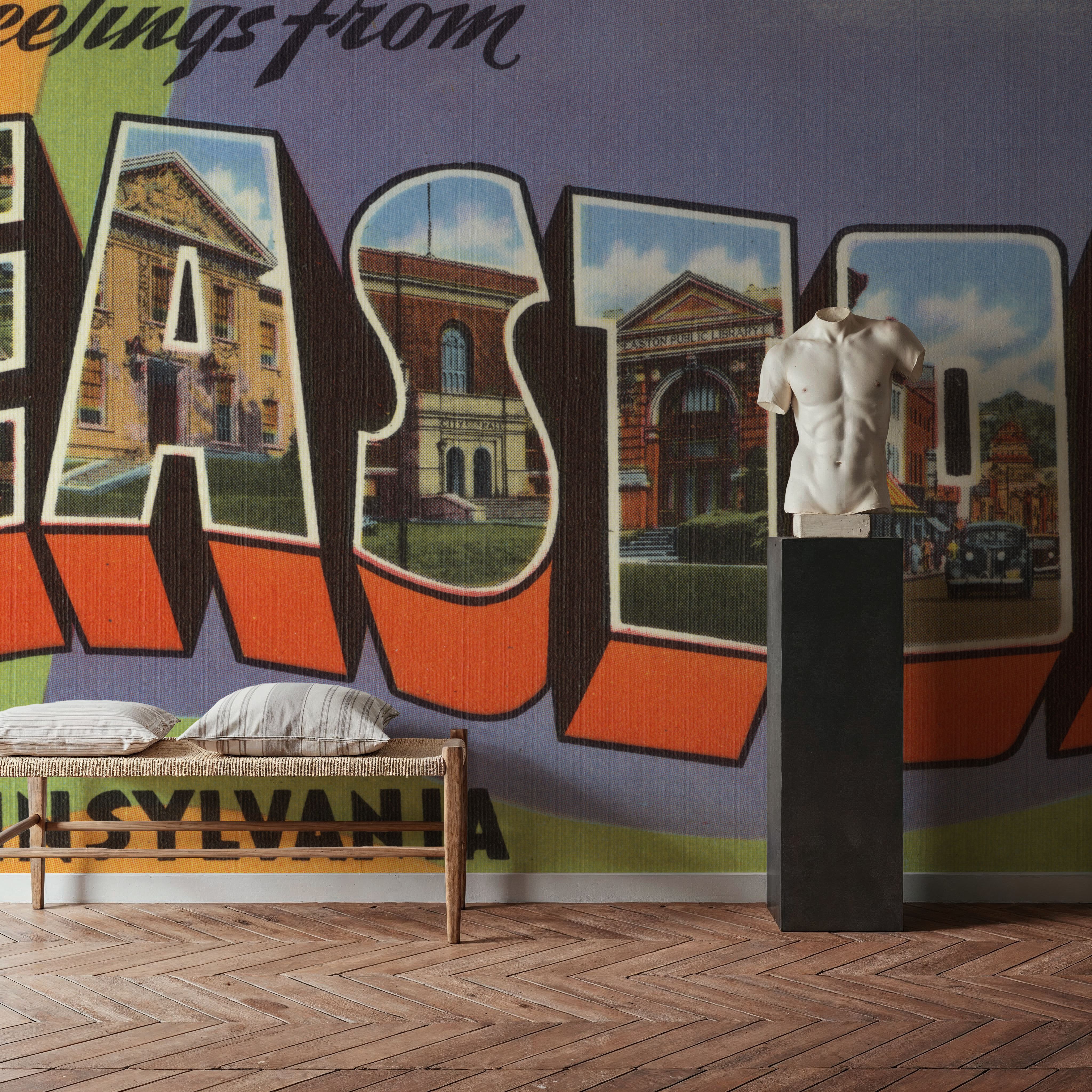 Greetings from Easton - Screenprint Postcard