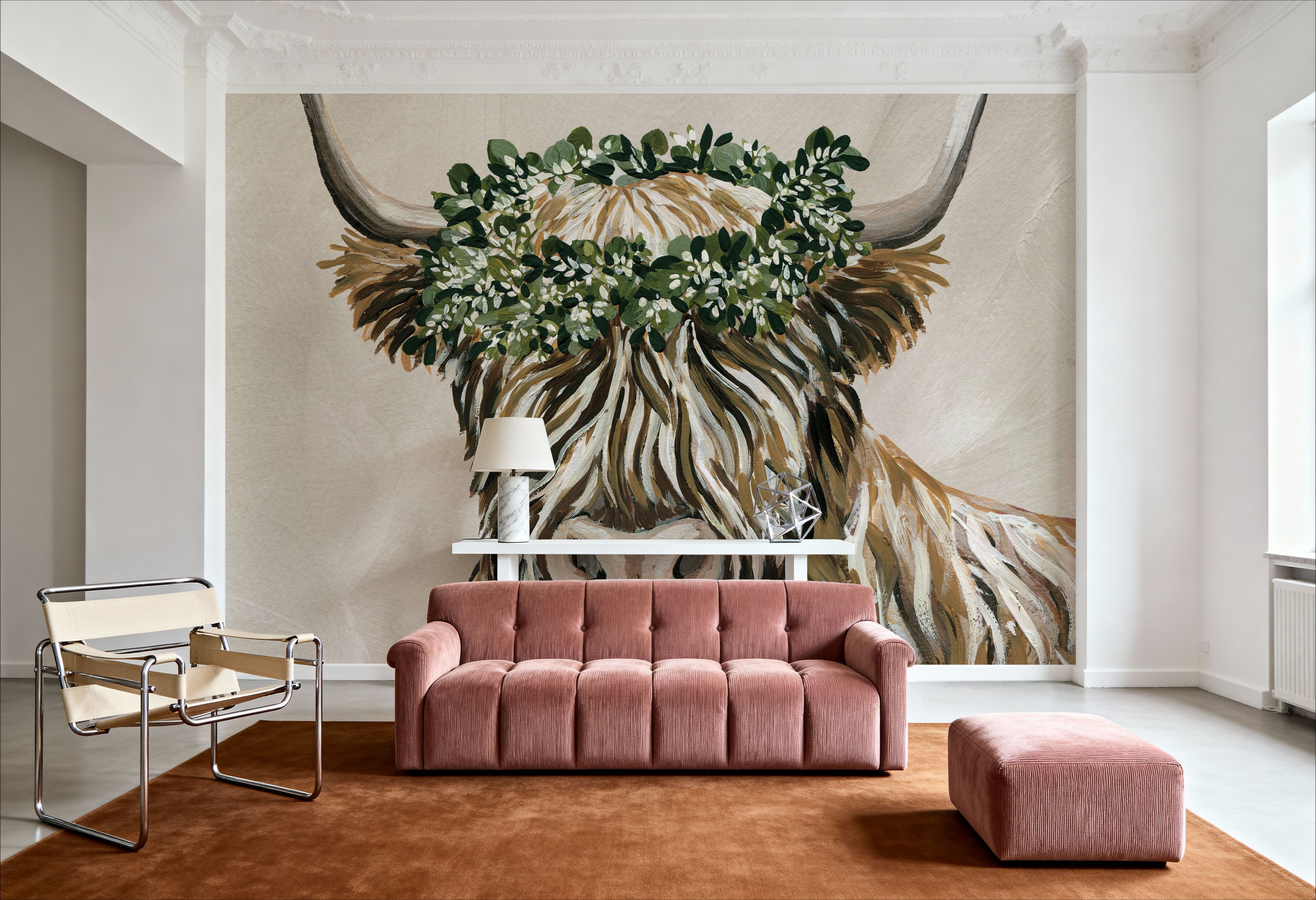 Harvest Cow Sage Square