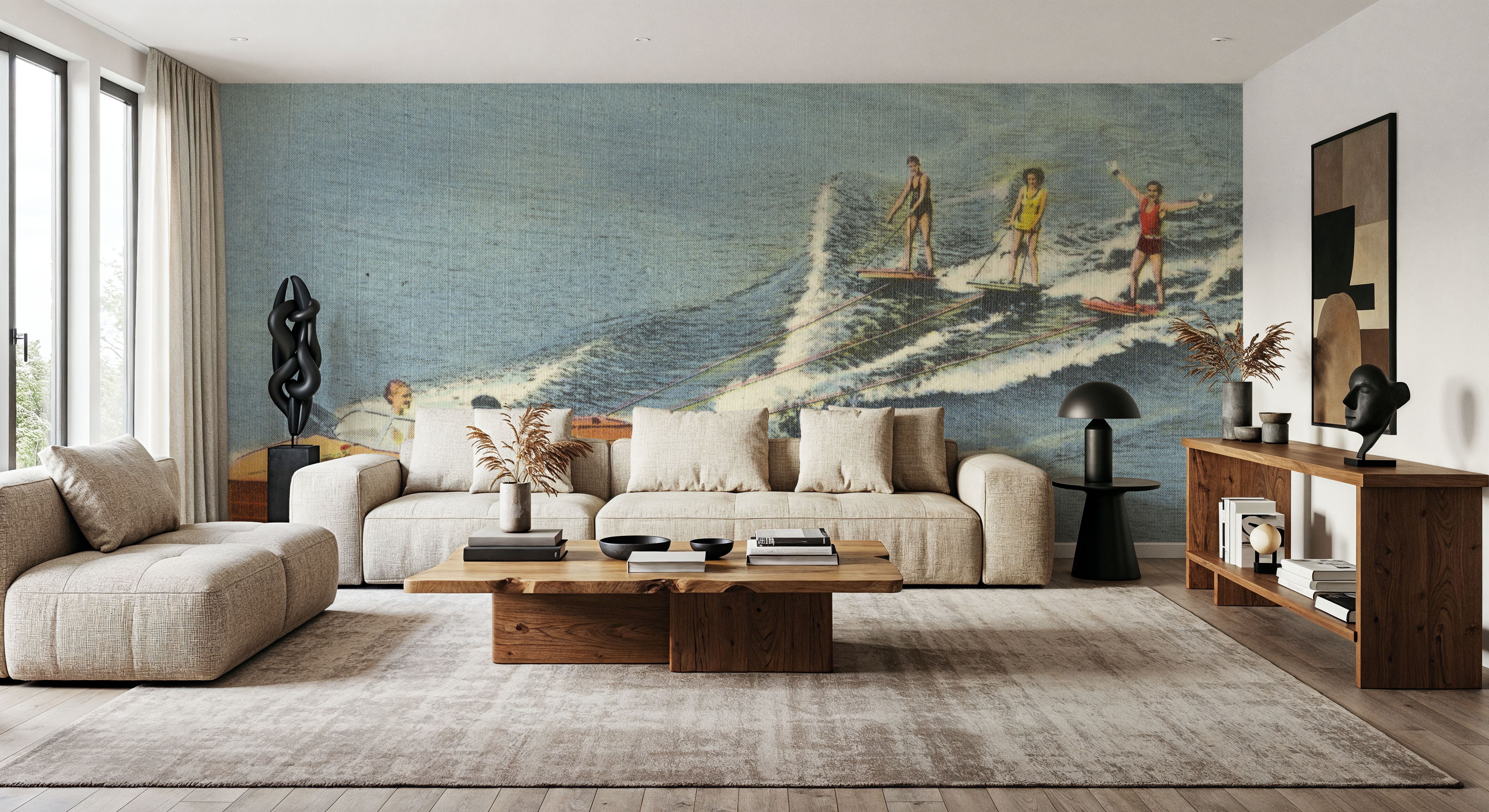 Greetings from Aquaplaning - Screenprint Postcard