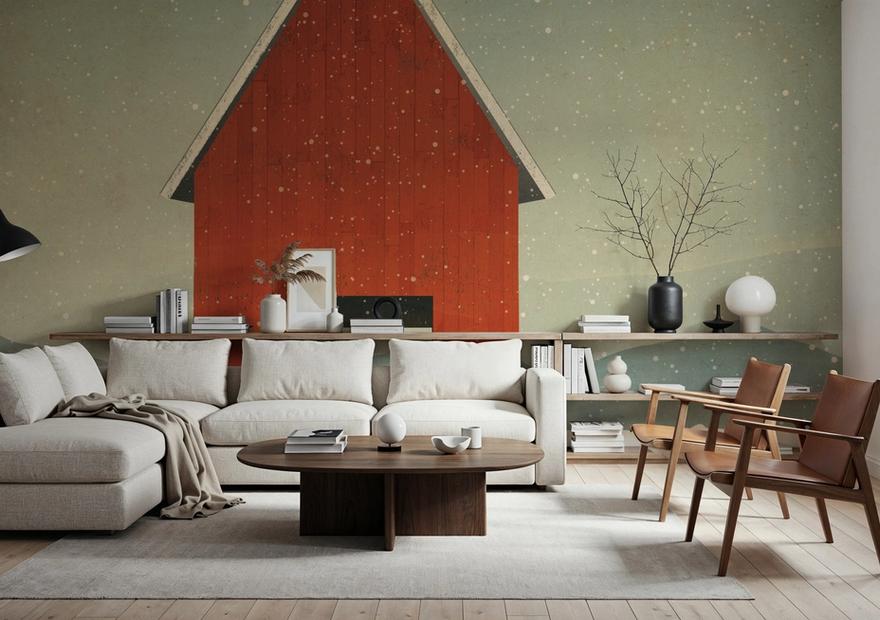 Red Barn Winter