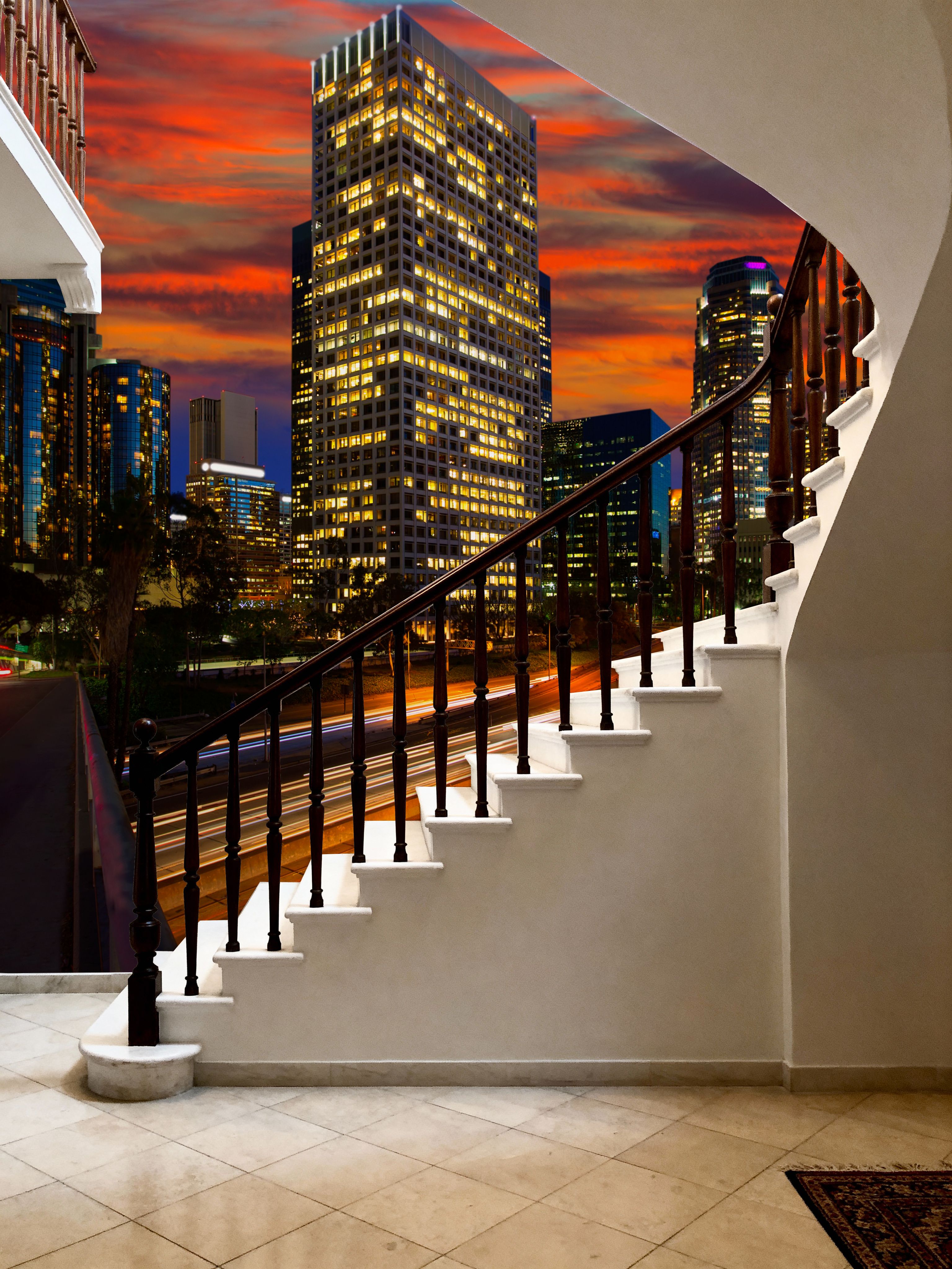 Downtown from the 110