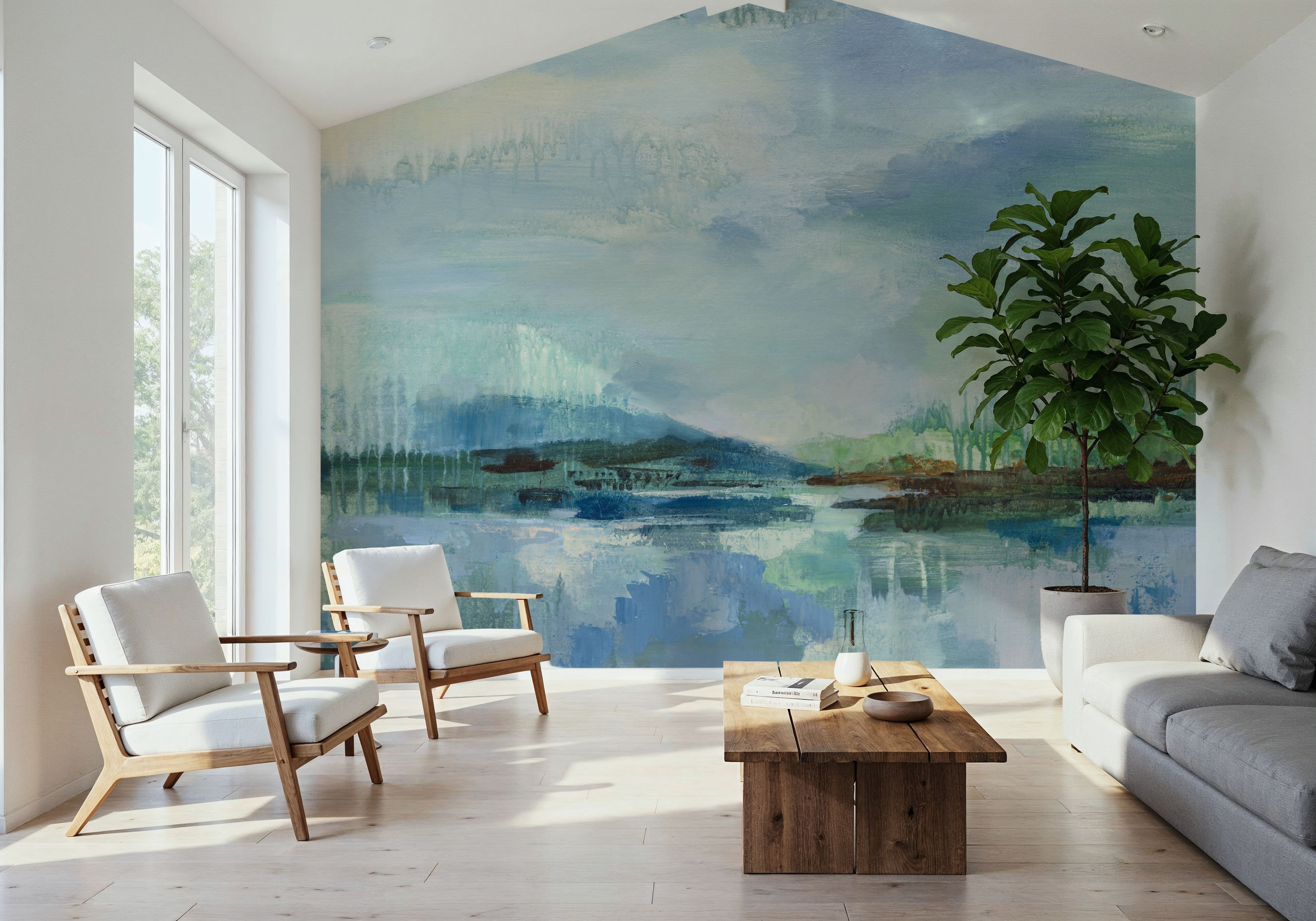 Rain over the Lagoon, Wallpaper