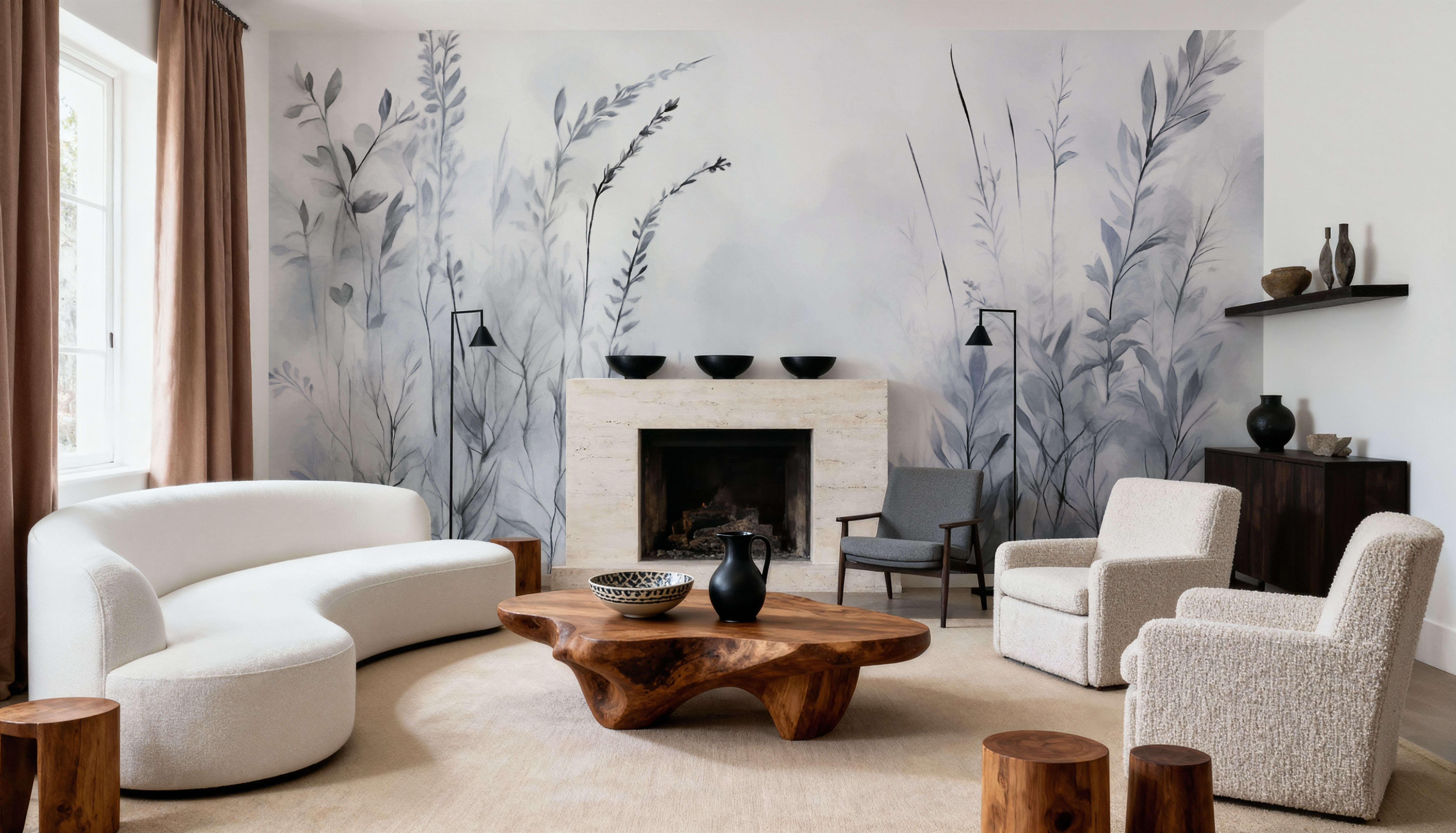 Quiet Dreams Blue, Wallpaper