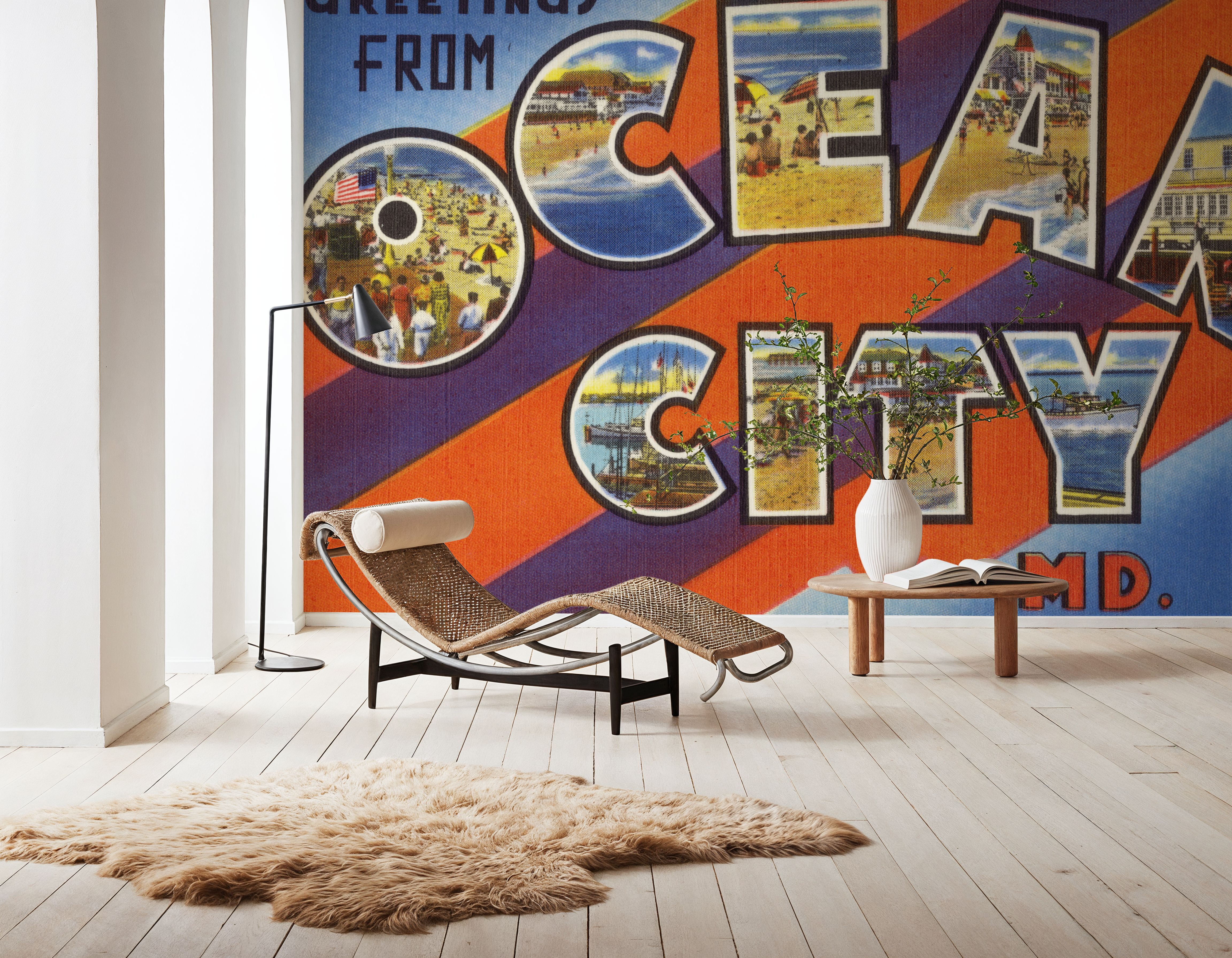 Greetings from Ocean City MD. - Screenprint Postcard