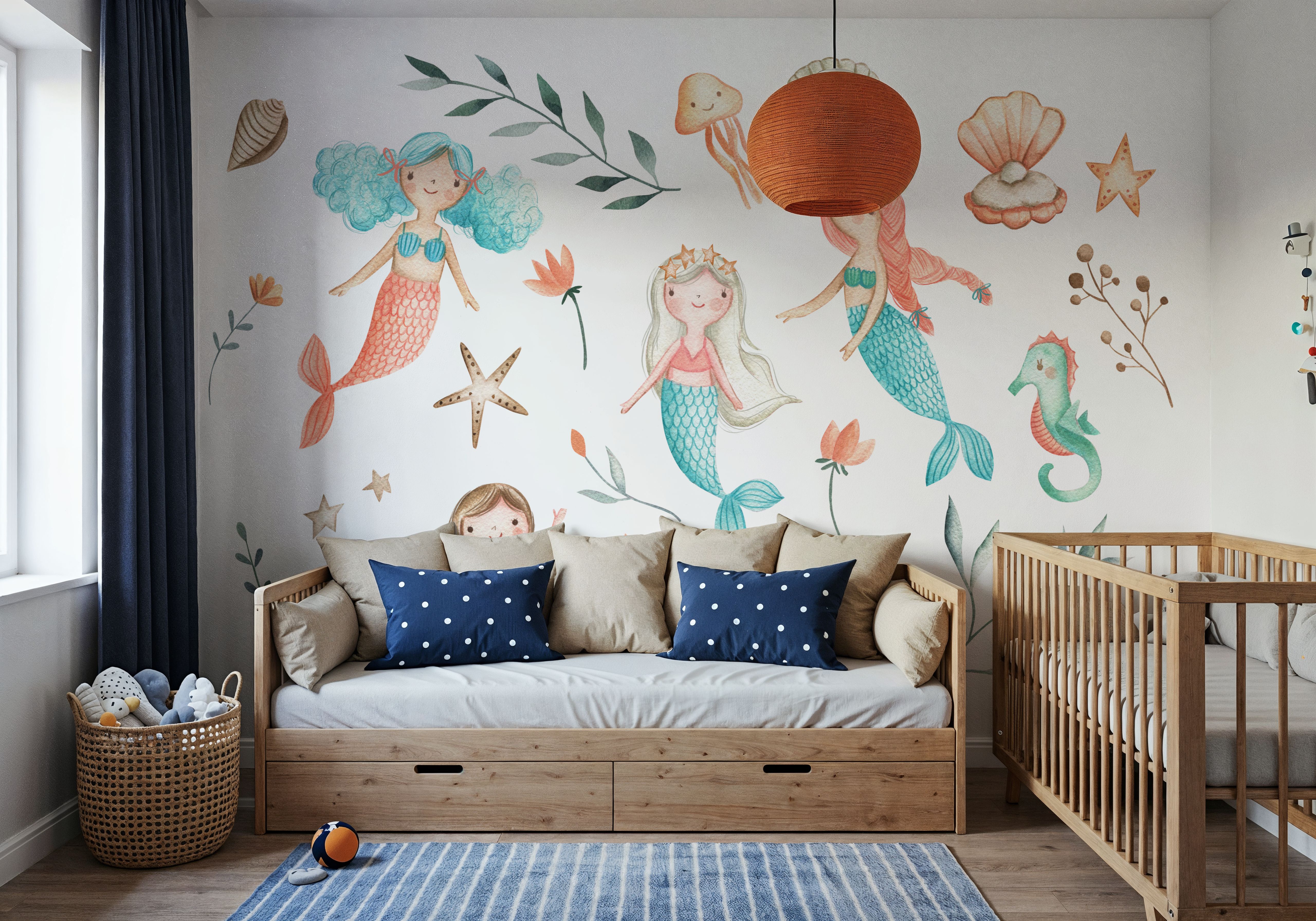 Mermaid Friends, Behang