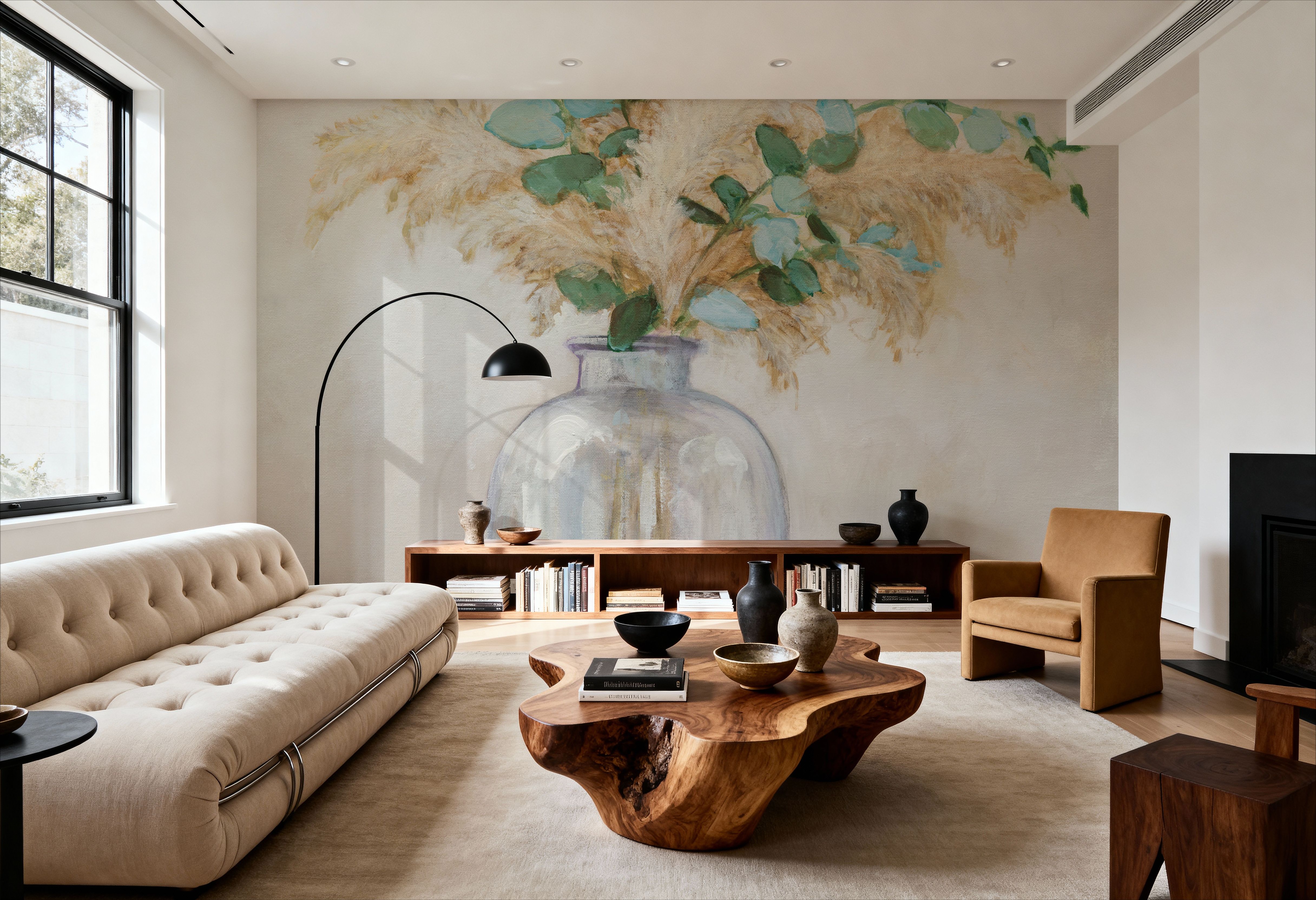 Pampas and Eucalyptus Bouquet