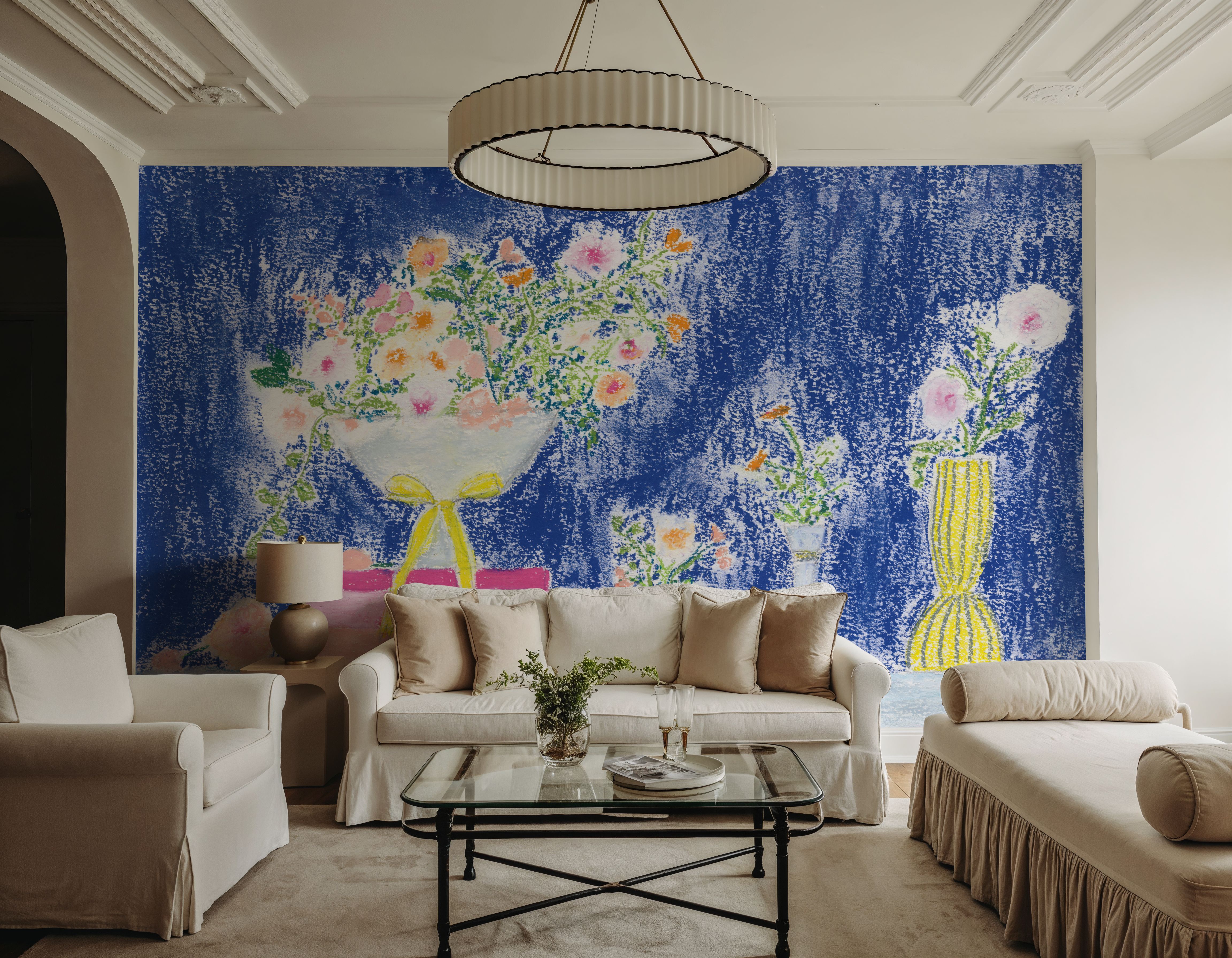 Flower Vases and Books, Wallpaper