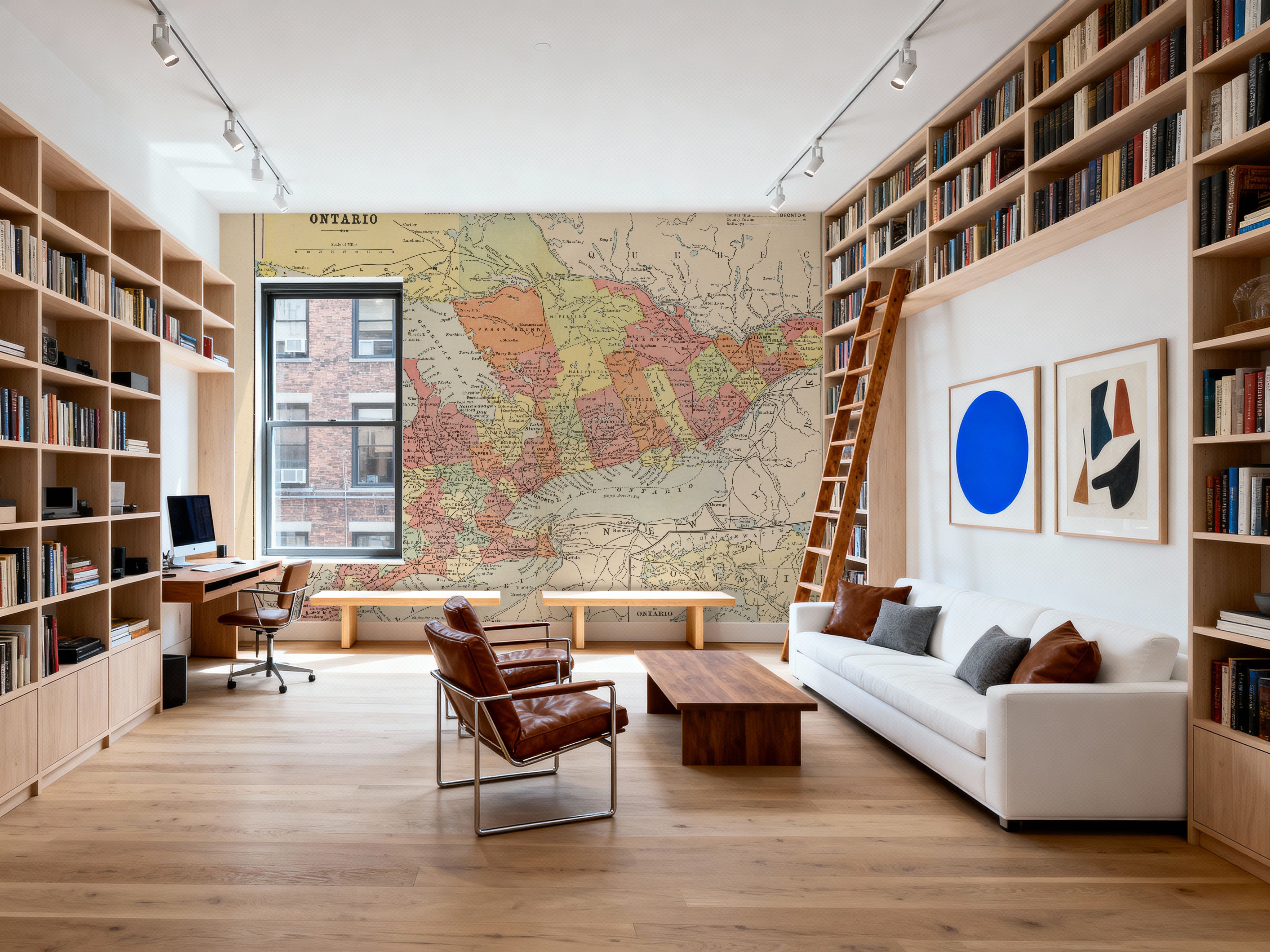 Map of Ontario, Behang