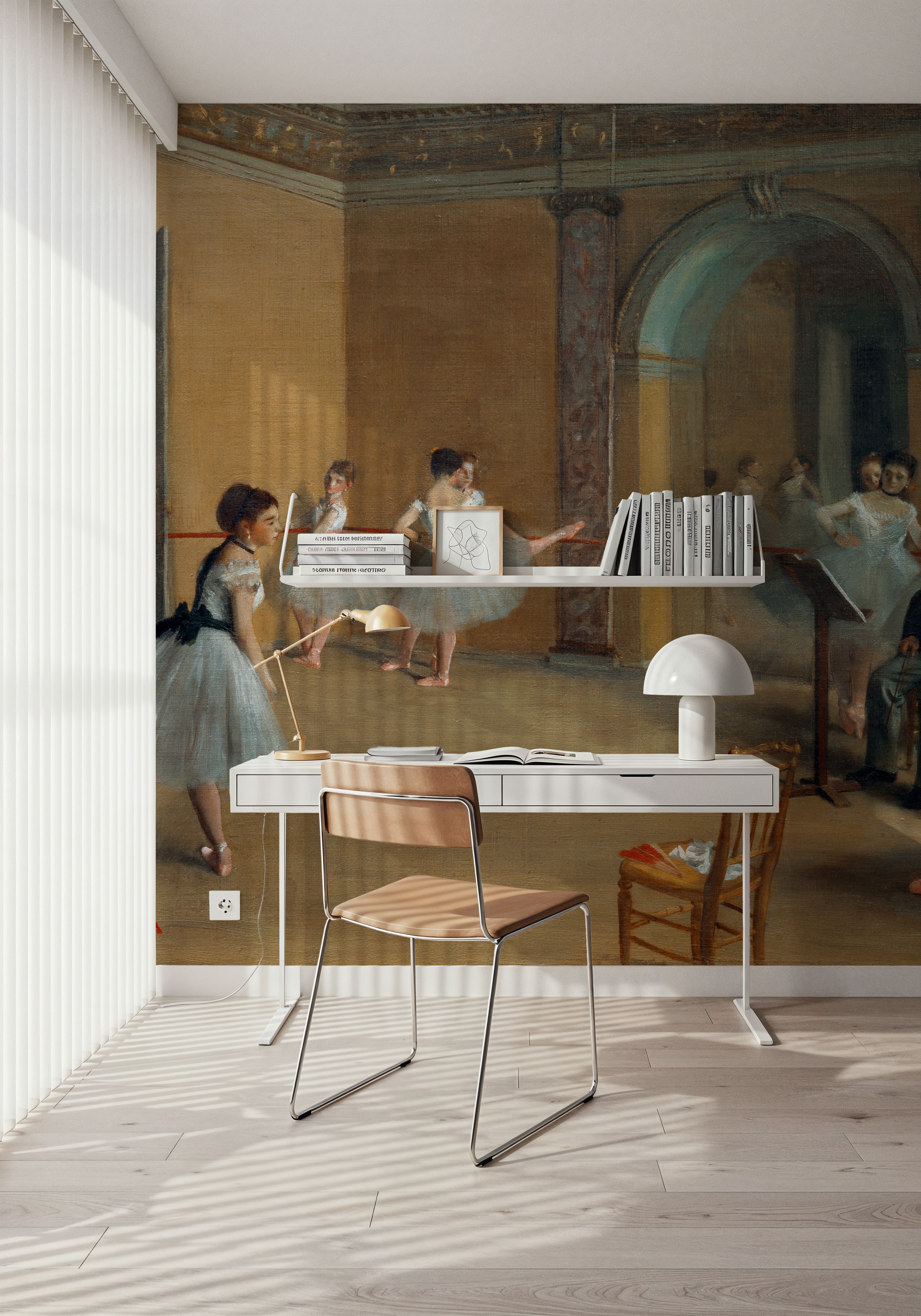 The Dance Foyer at the Opera on the rue Le Peletier
