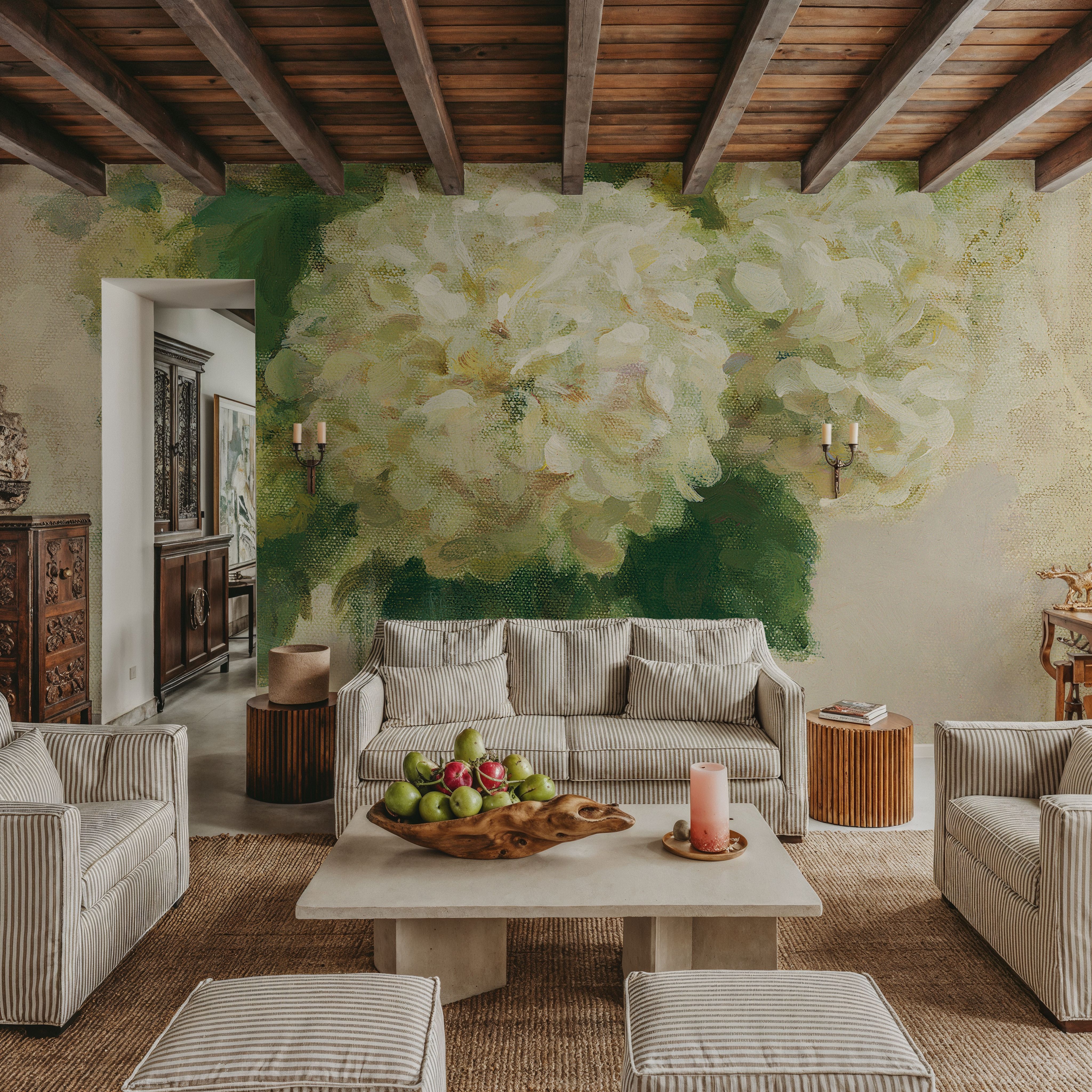 Cottage Hydrangeas in White