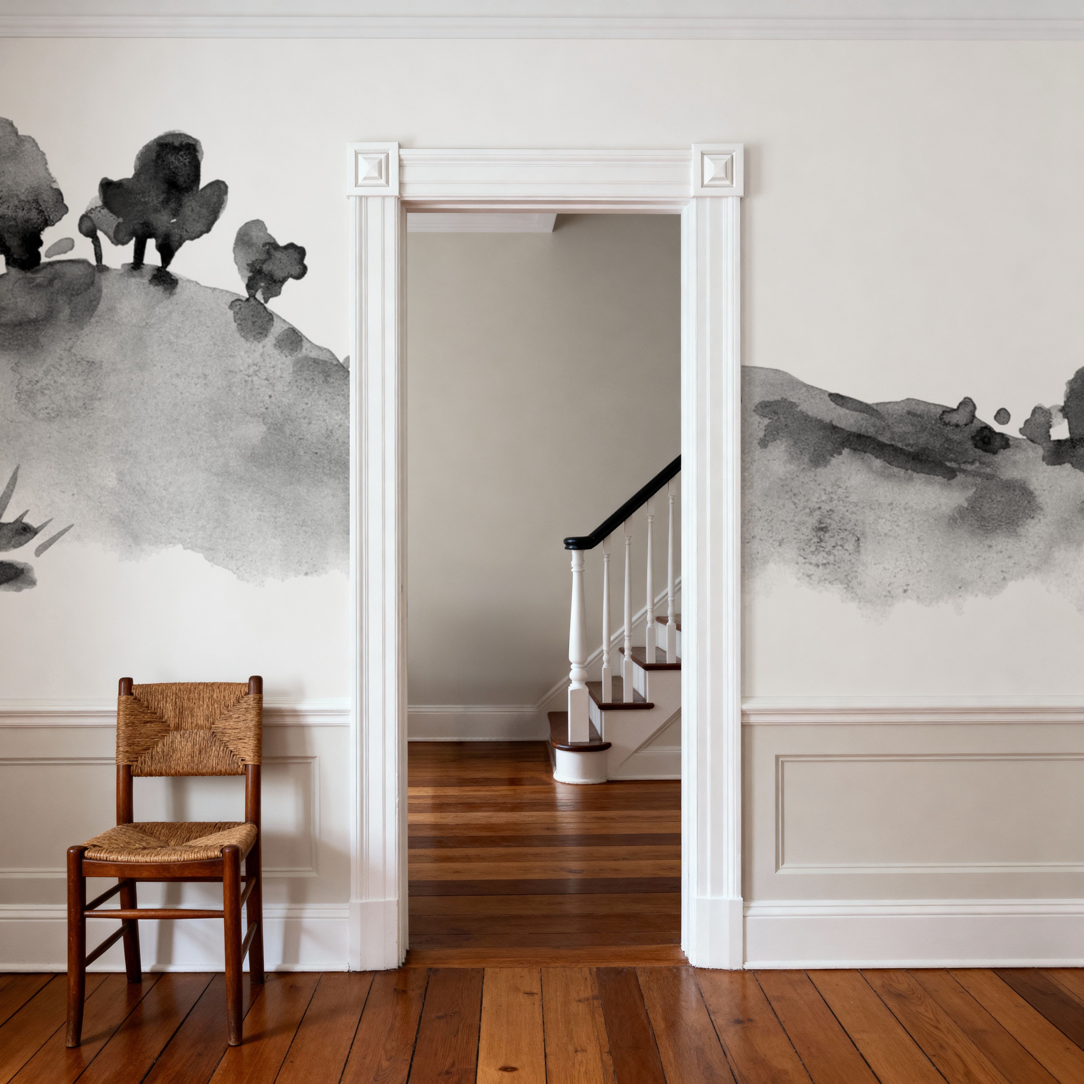 Tranquil Hillside, Grey