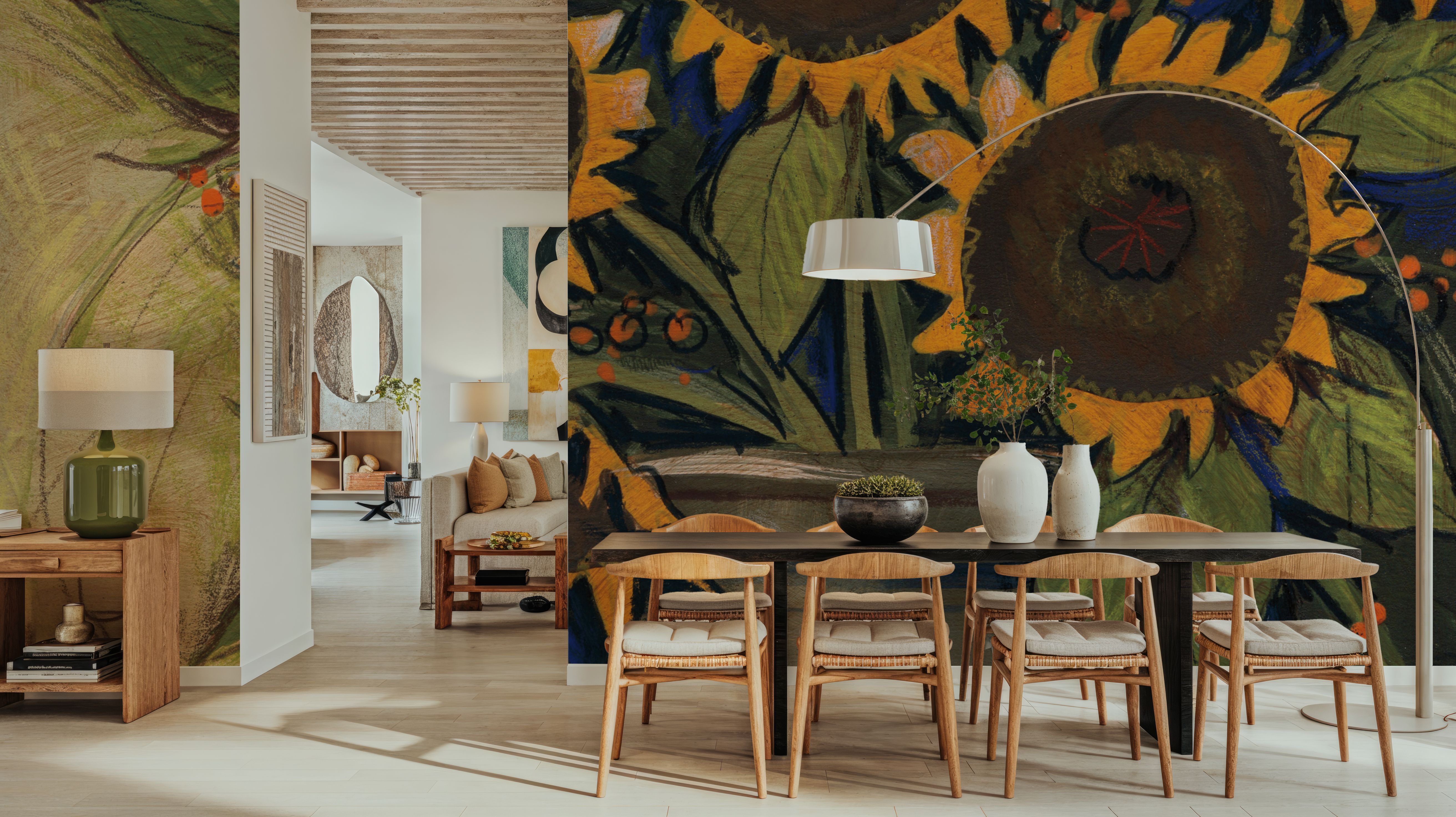 Sunflower Crock, Carte da parati