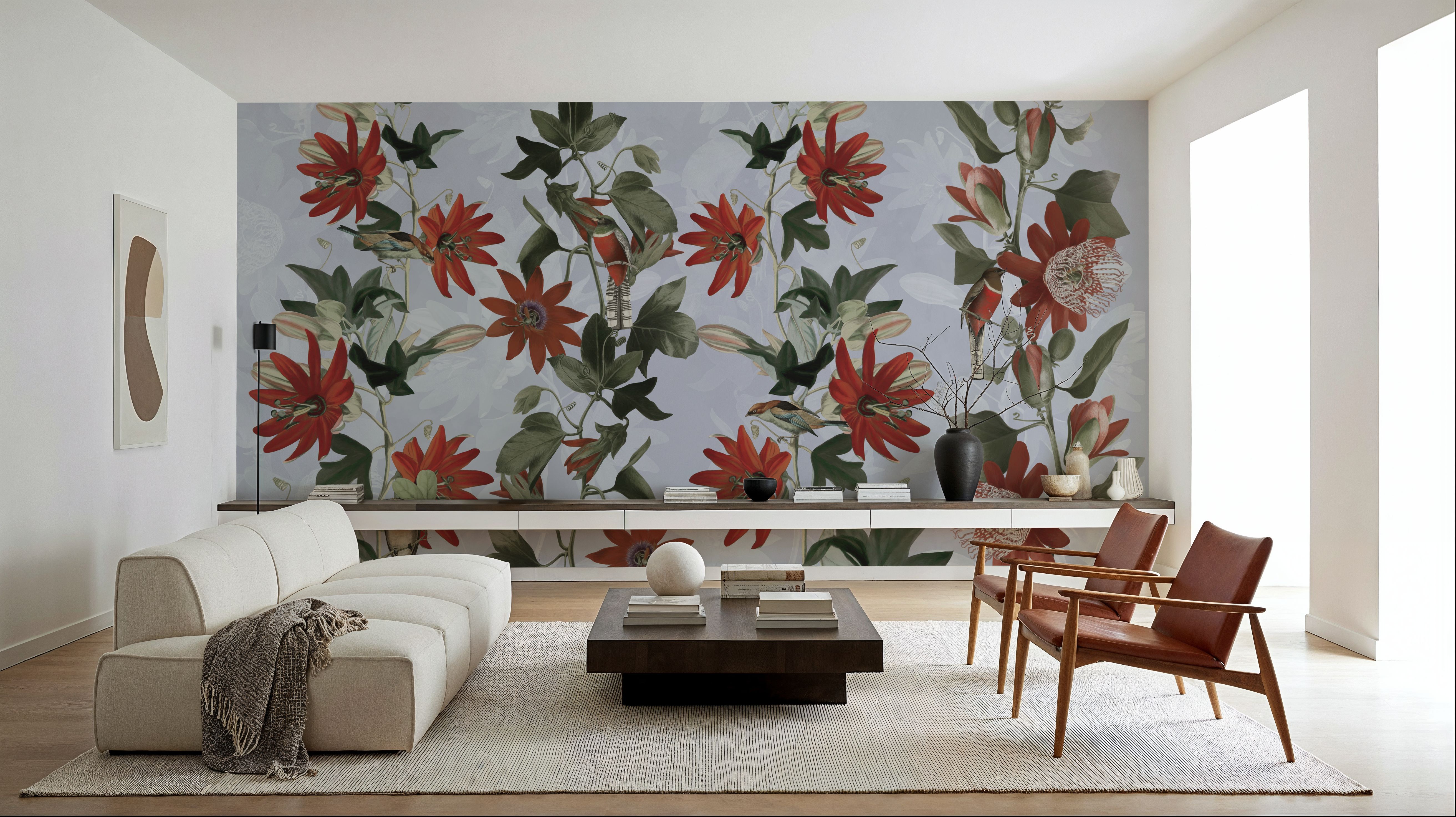 Contemporary Clematis , Papier peint