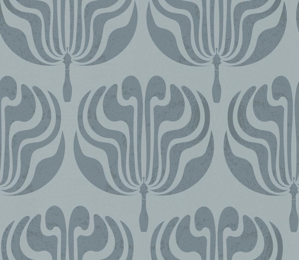 Fan Damask Hint of Green