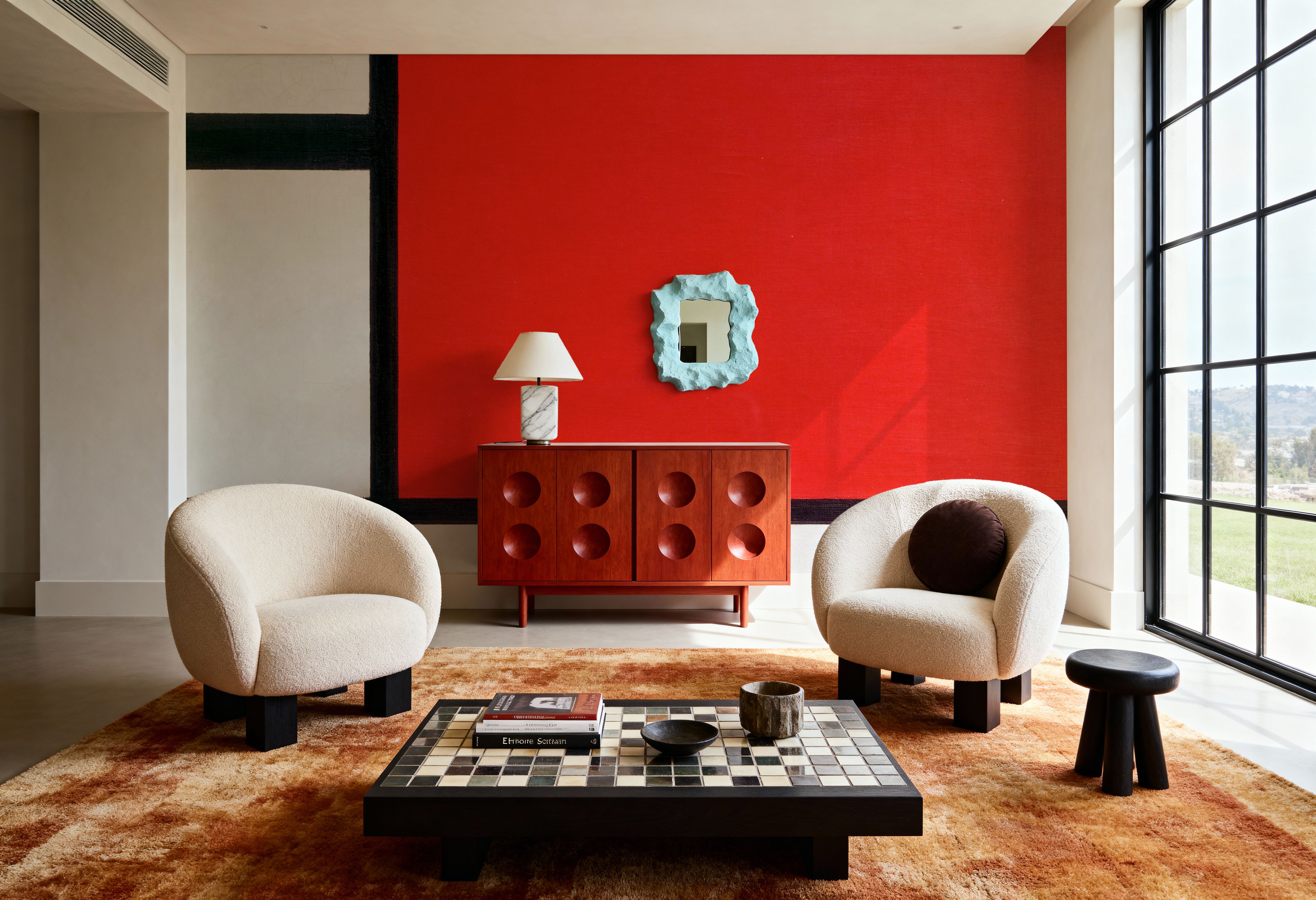 Composition with Red, Blue, and Yellow, Wallpaper