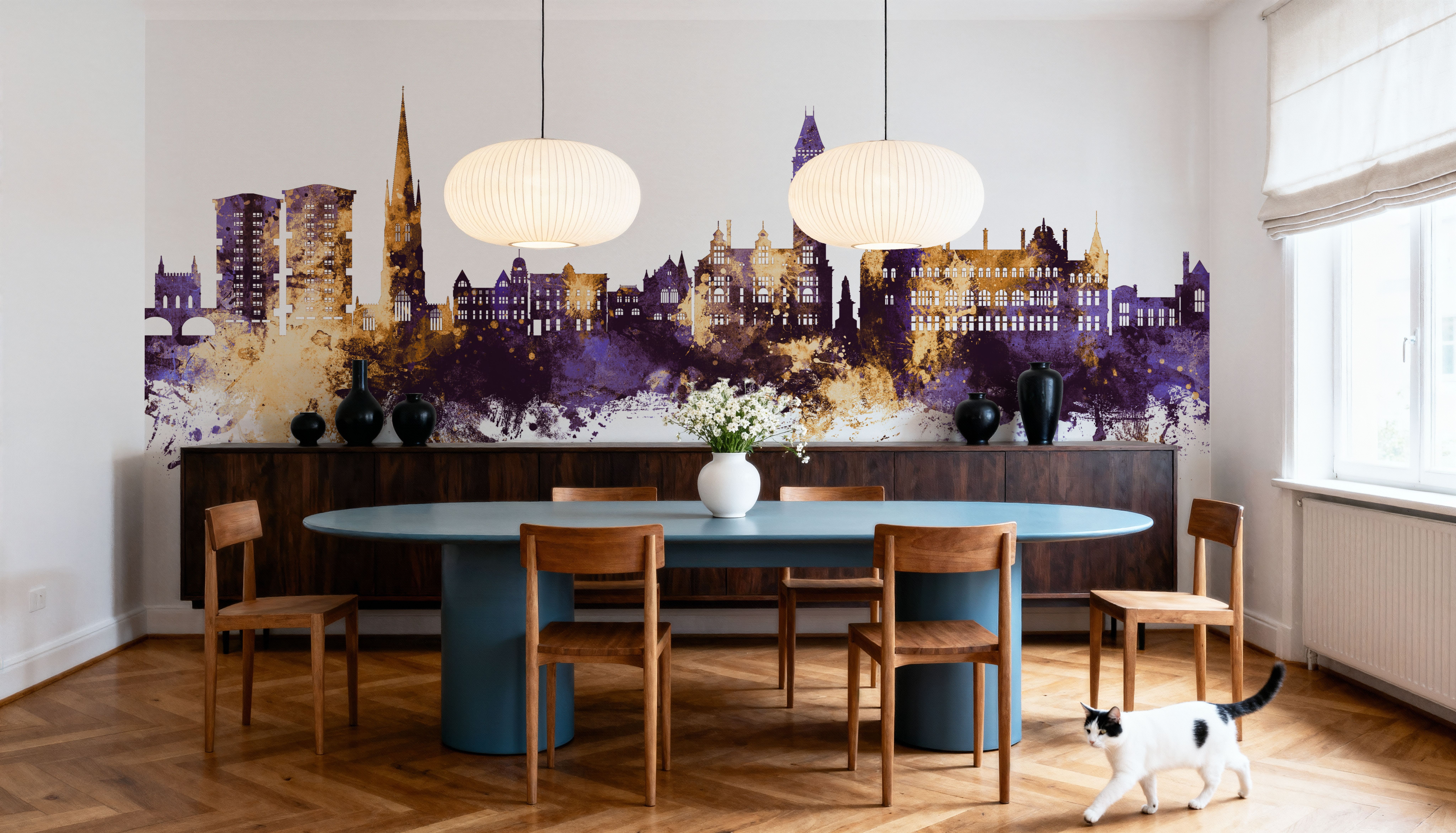 Wakefield England Skyline Purple & Gold