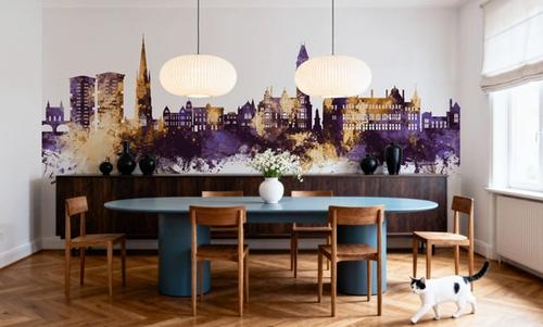 Wakefield England Skyline Purple & Gold