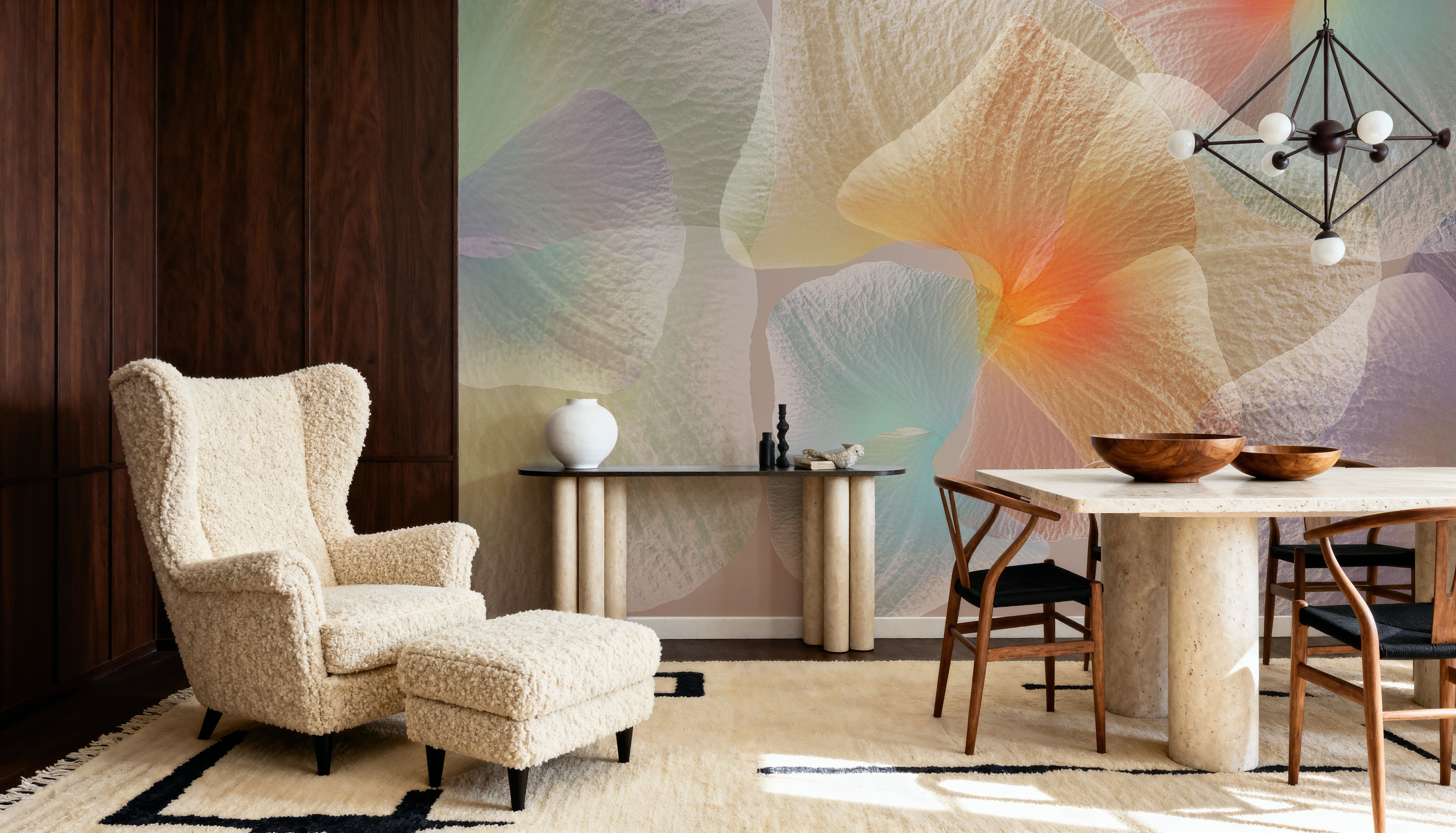 Pastel Floral, Wallpaper