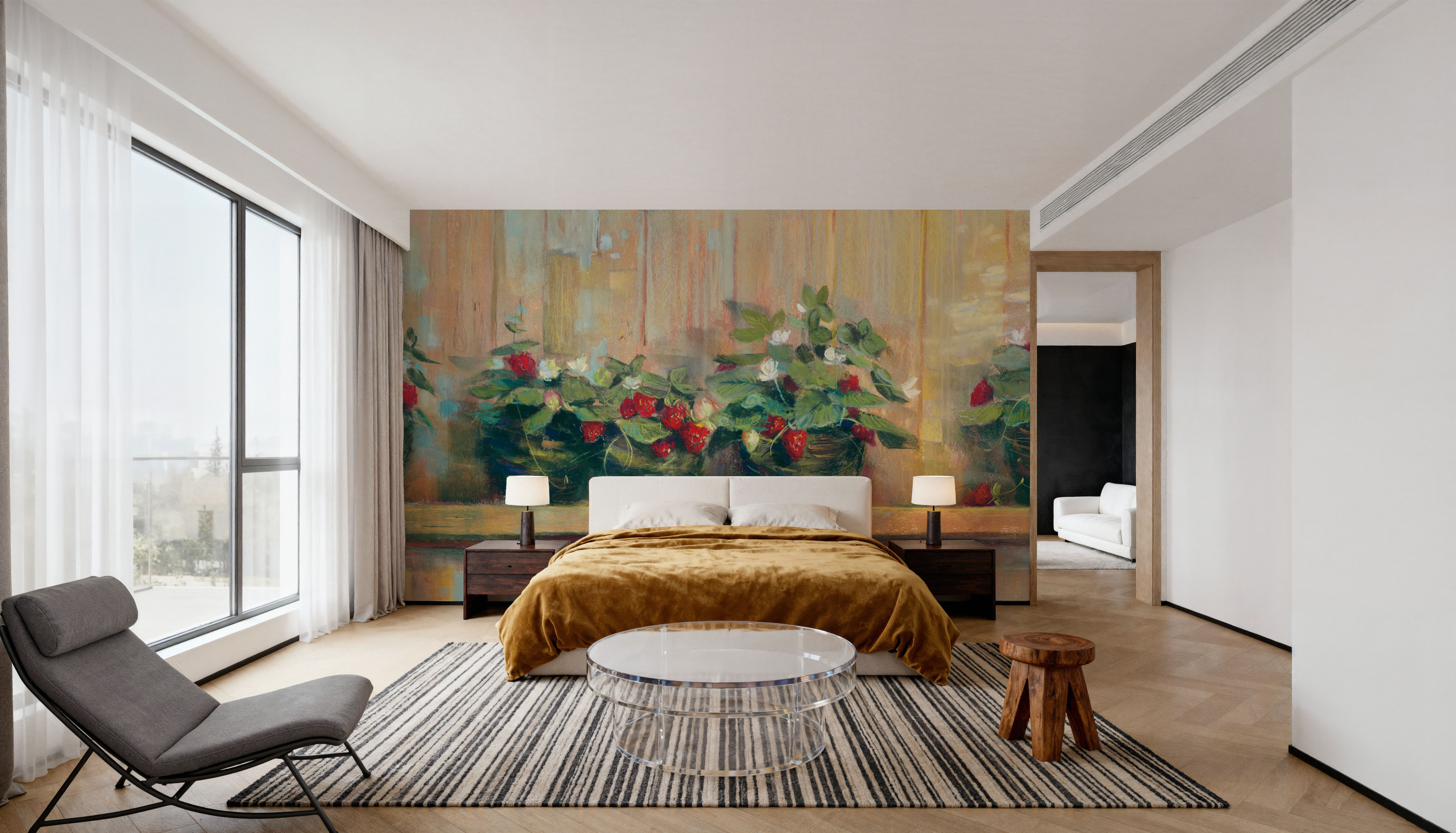 Strawberries in Pots, Wallpaper