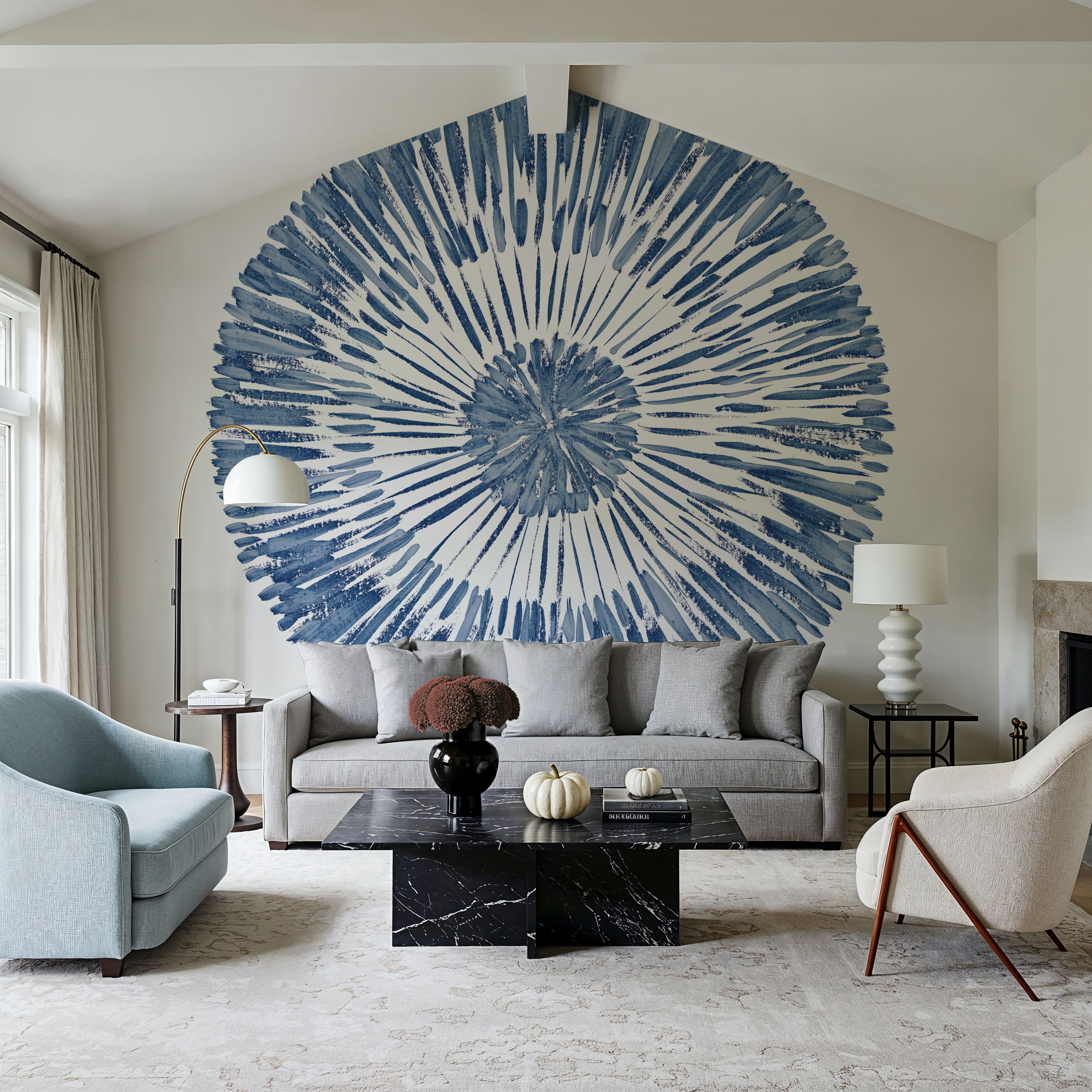Coastal Block Print II Blue