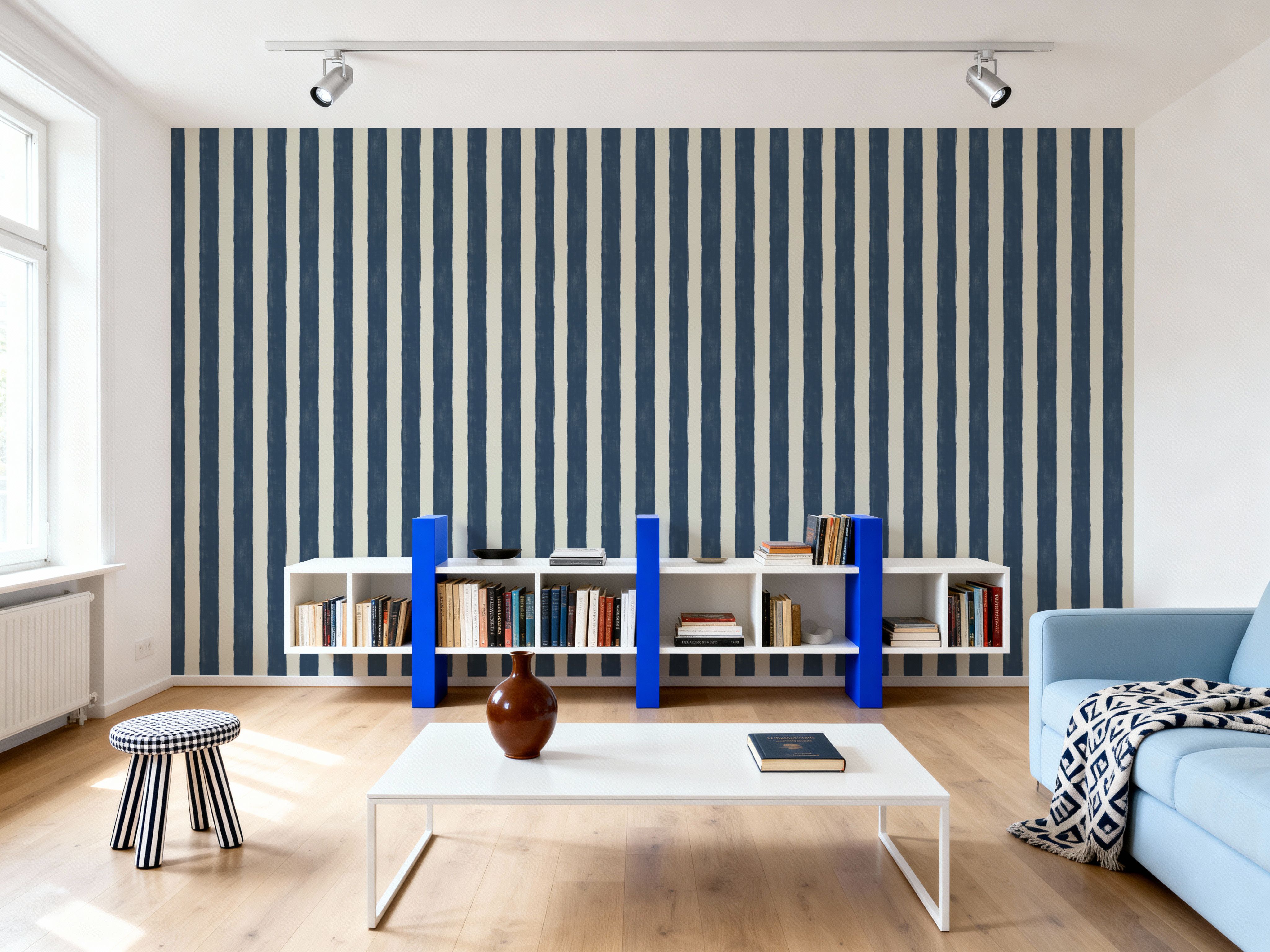 Sino Vertical Lines, Denim