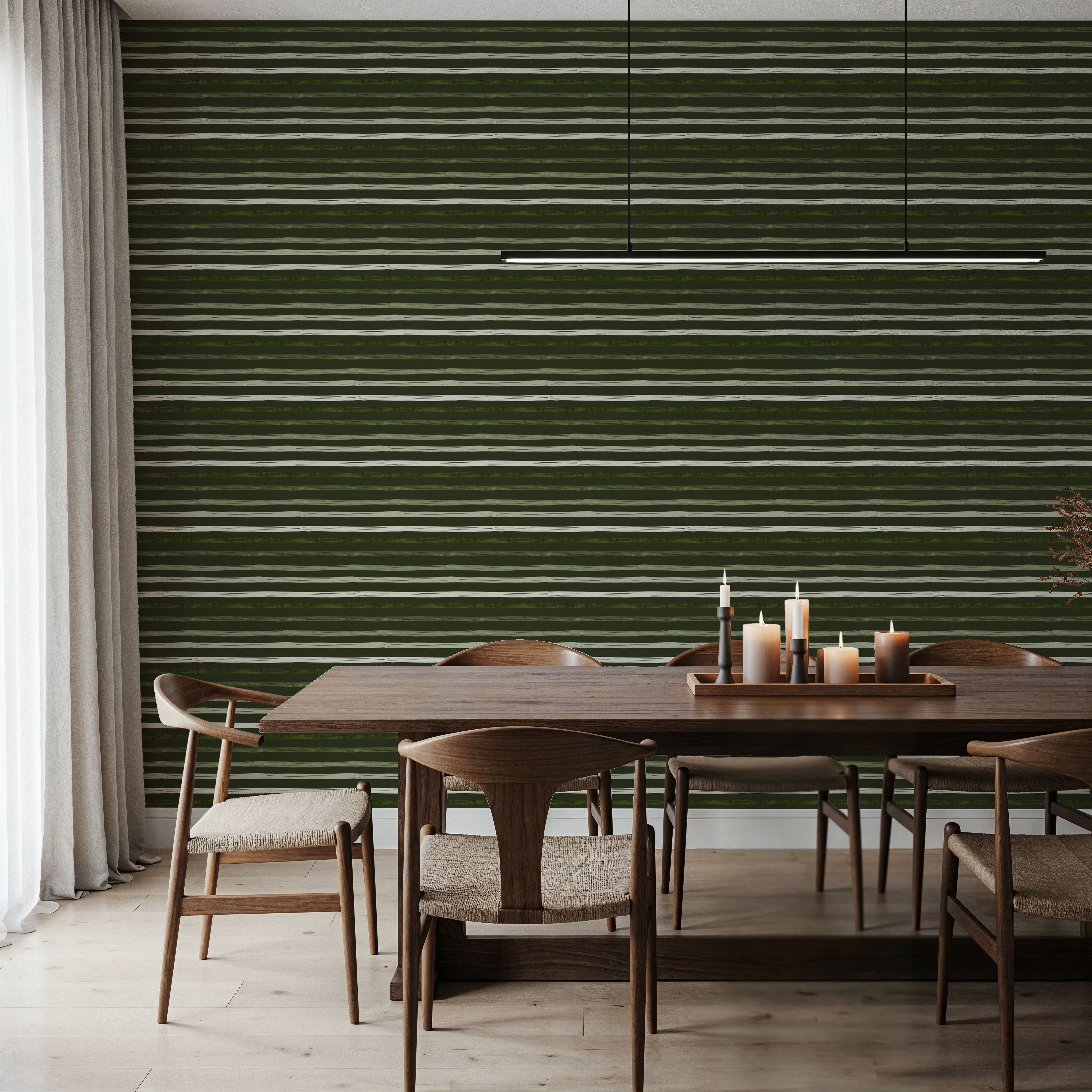 Green Stripes Dark