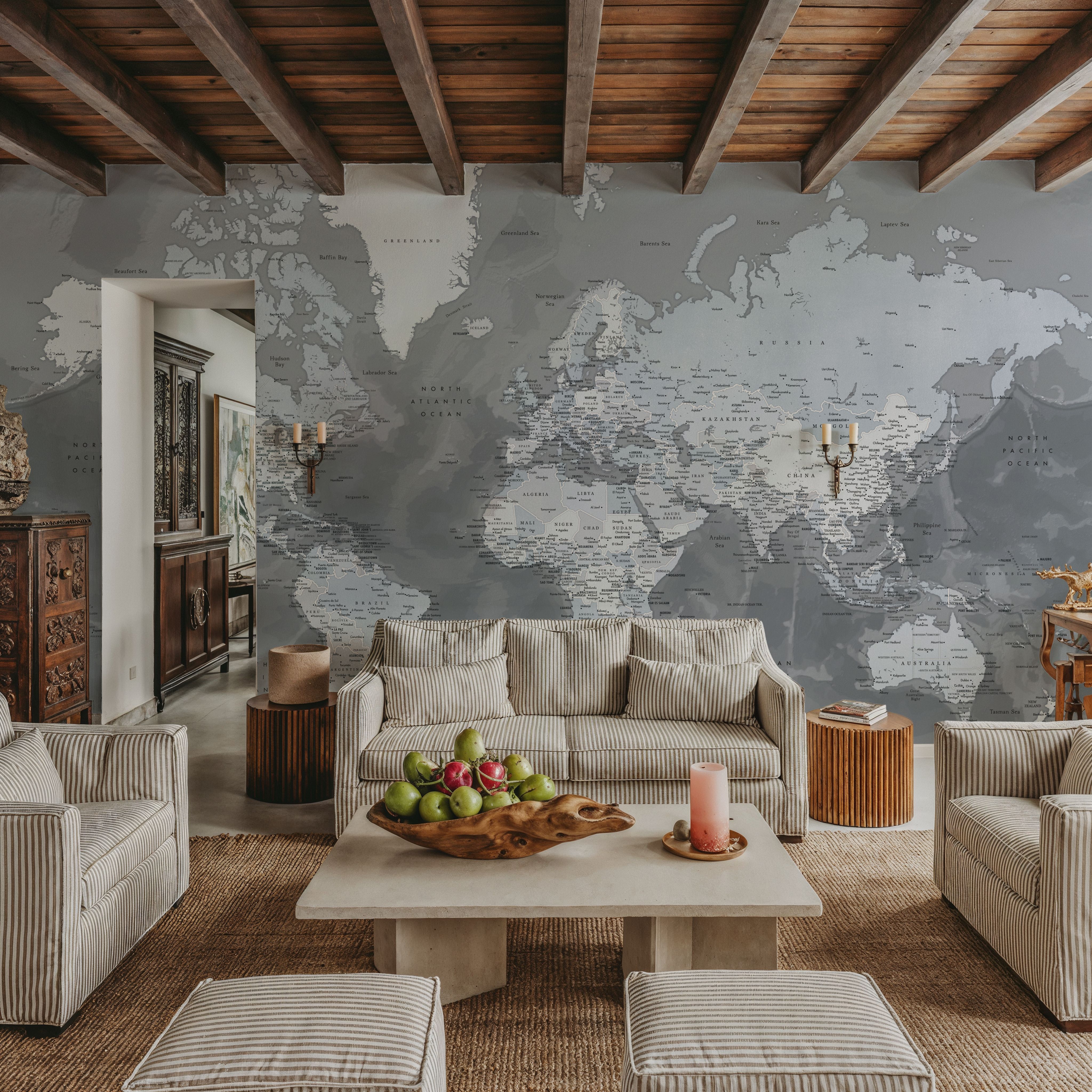 World Map Cities - Zanders