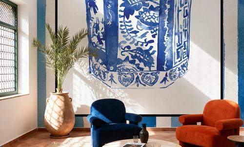 Chinoiserie Vase I Stripes