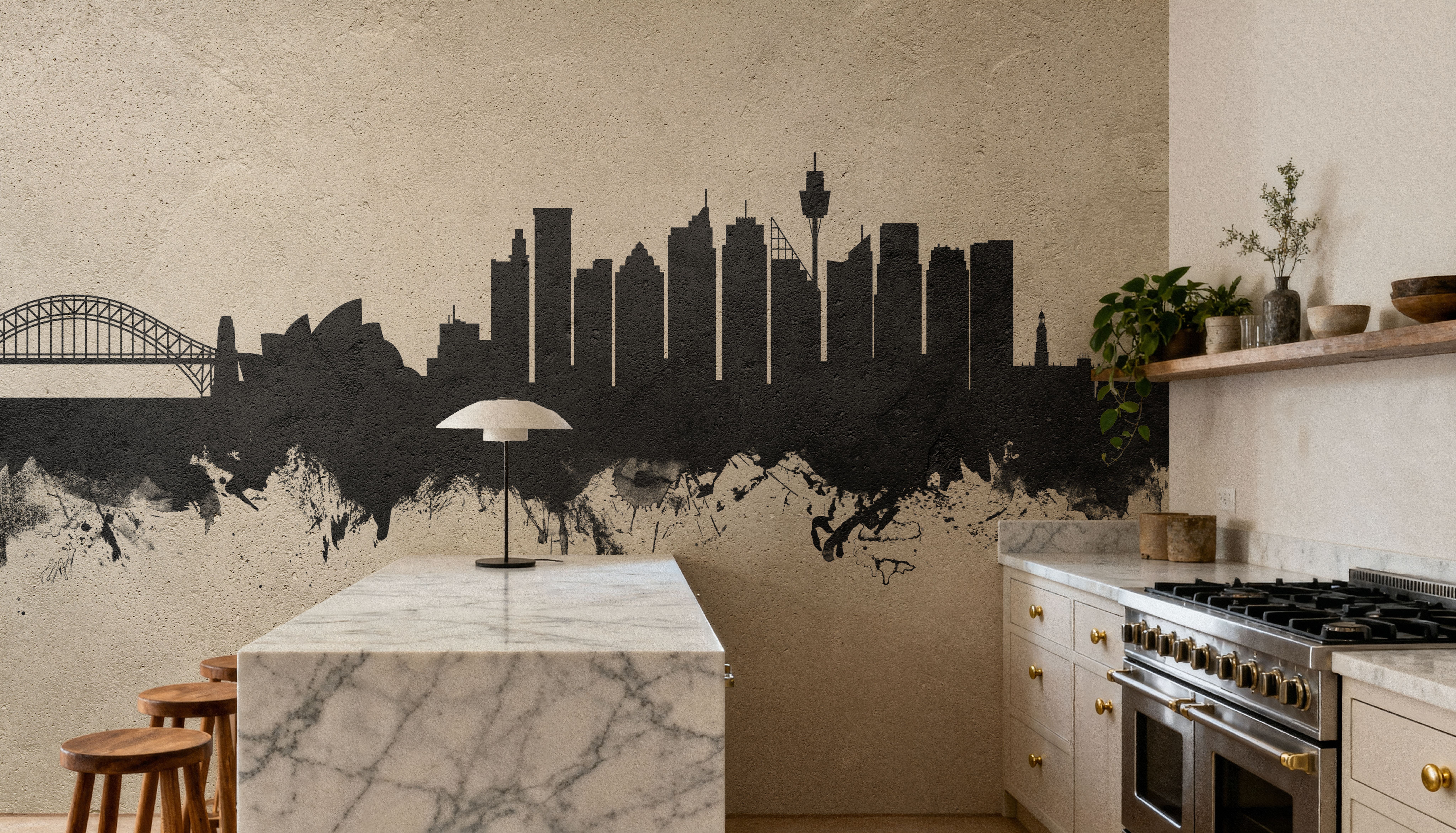 Sydney Australia Skyline Concrete, Tapeten
