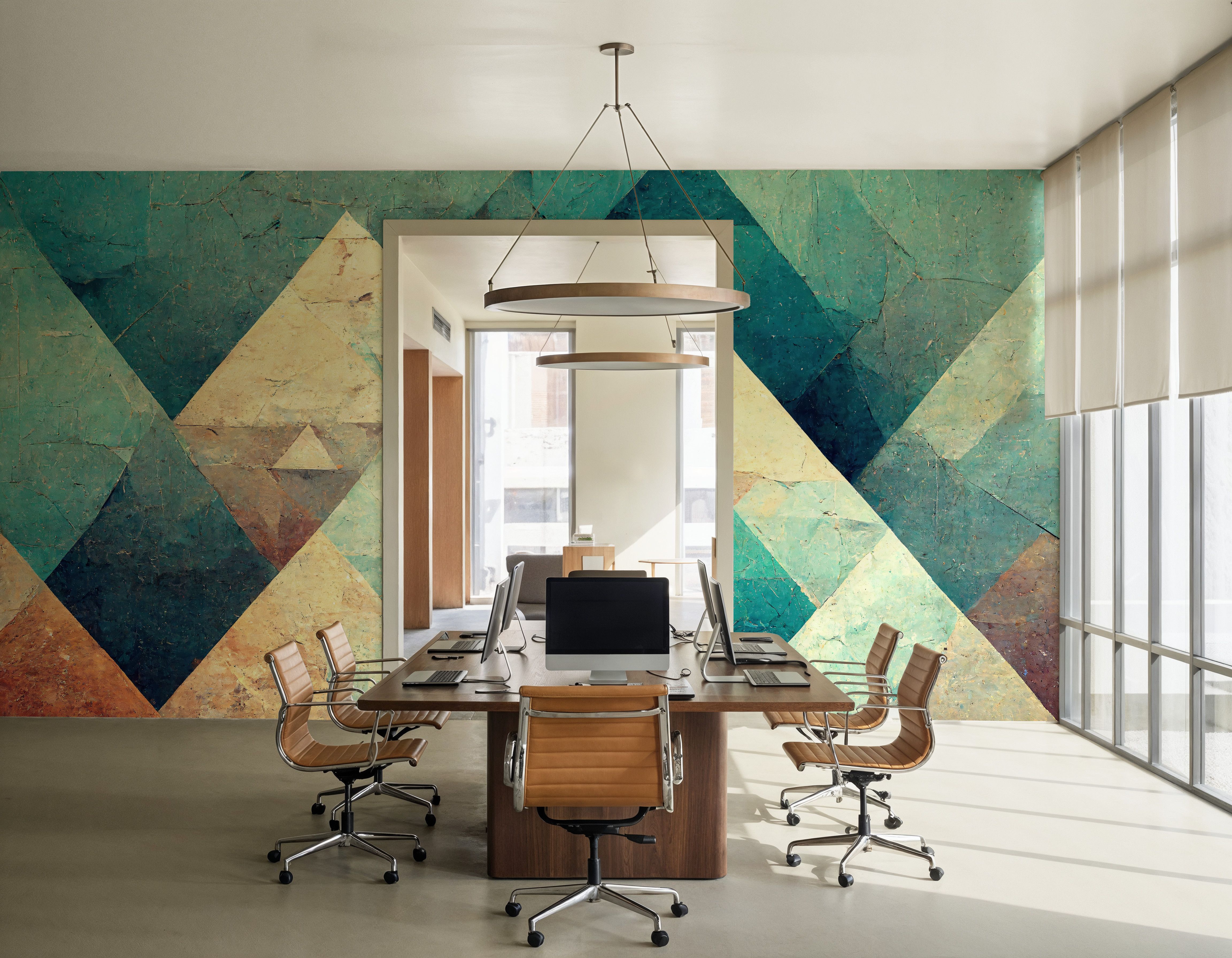 Reduced Mountains Turquoise