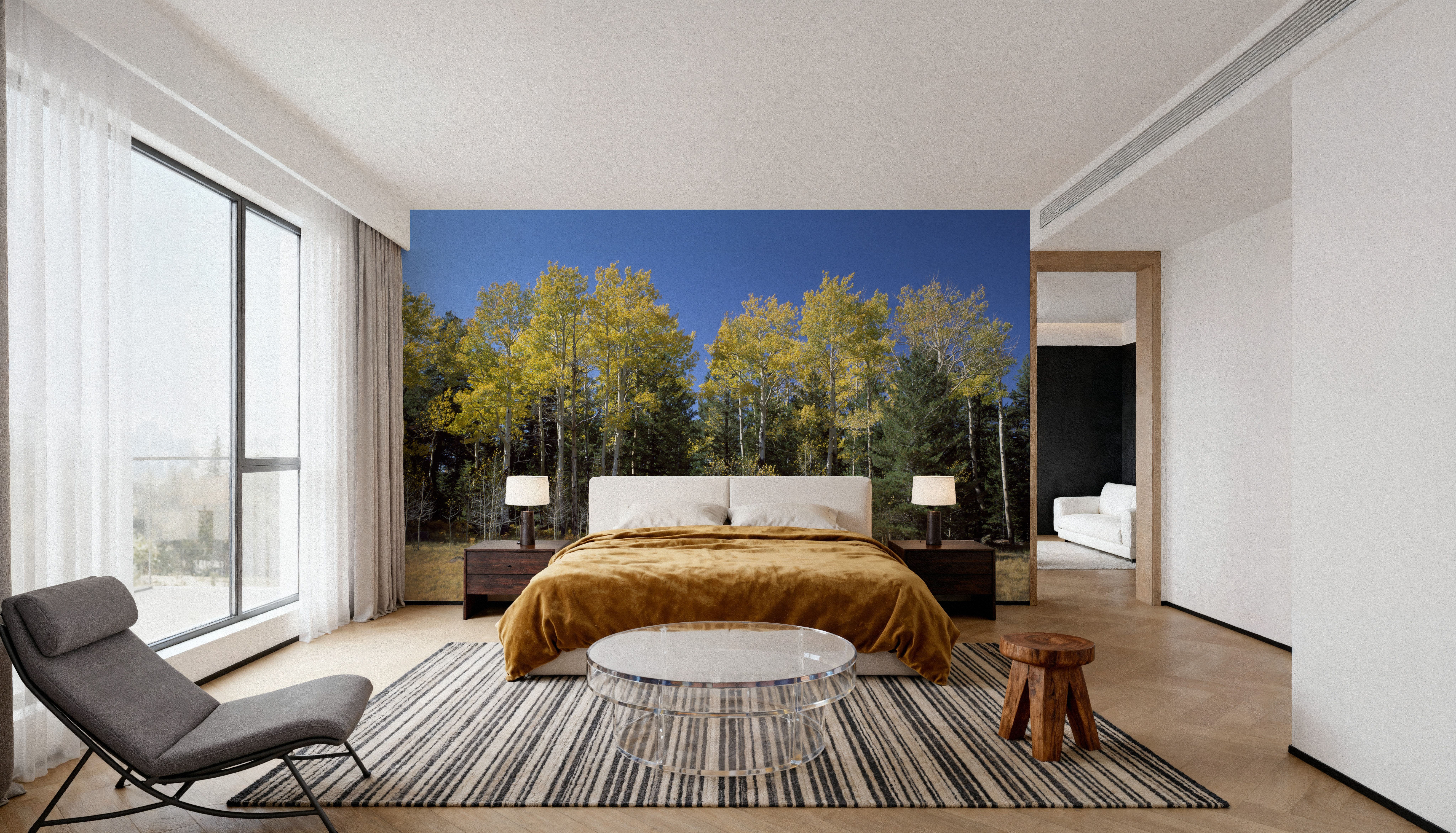 Autumn Forest Glow, Wallpaper