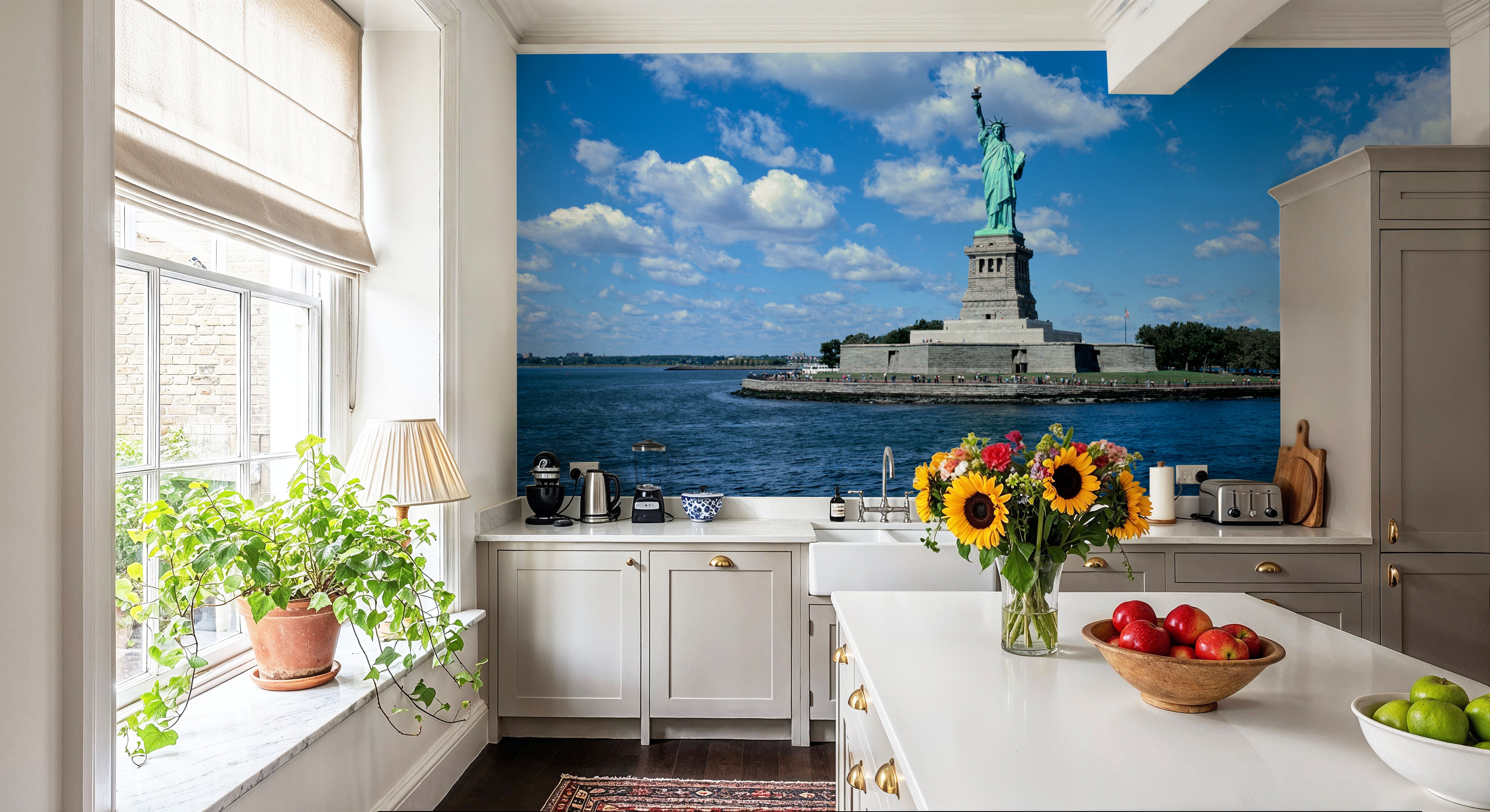 Clouds over the Statue of Liberty, Wallpaper