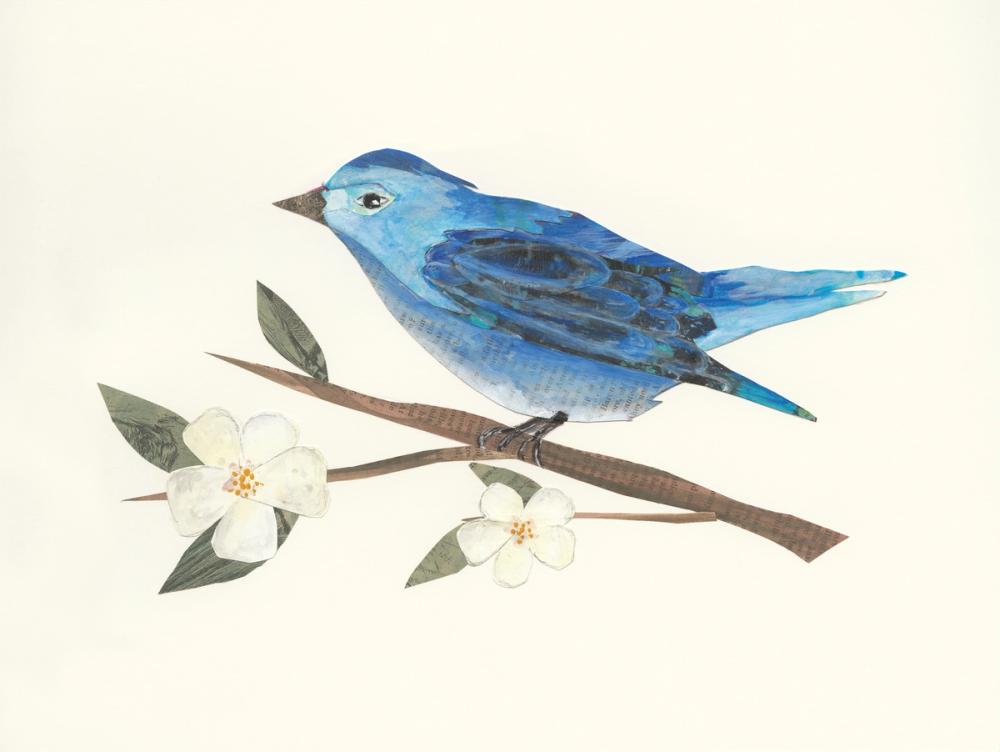 Blue Paper Bird