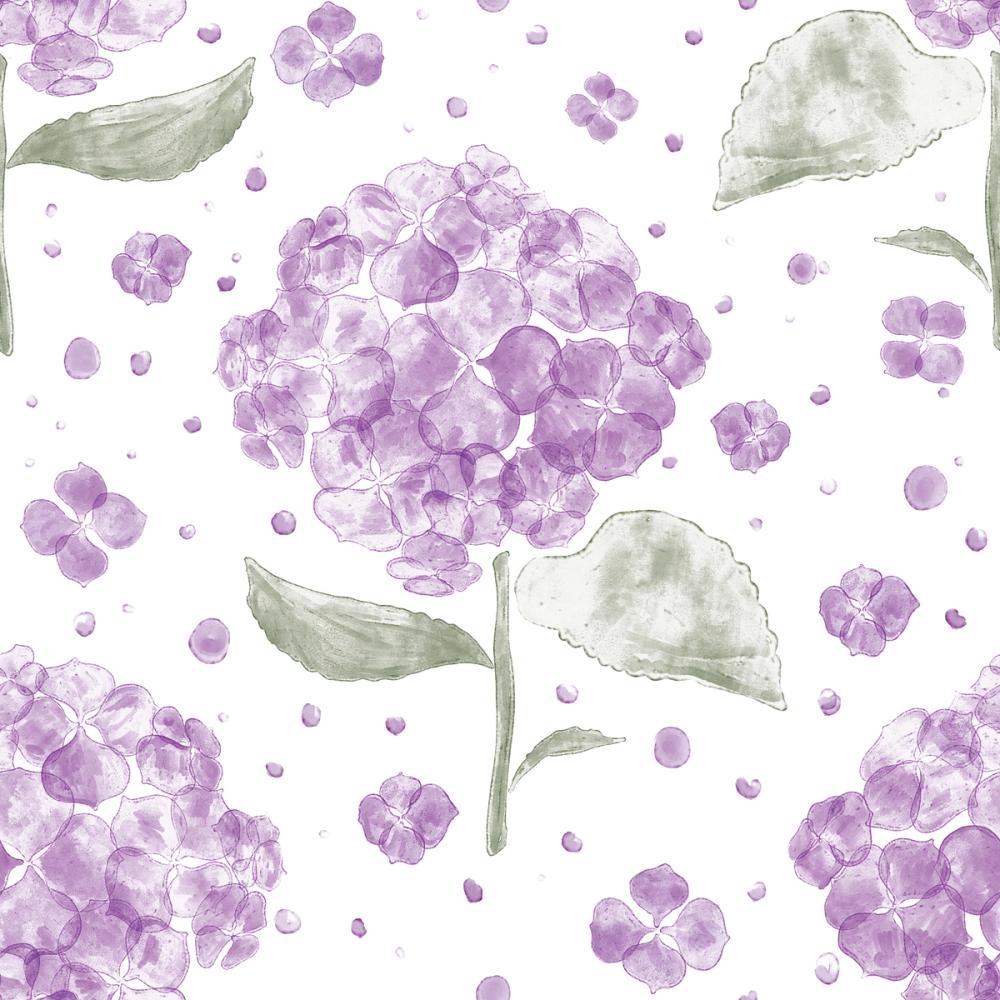 Hydrangea in The Air, Purple