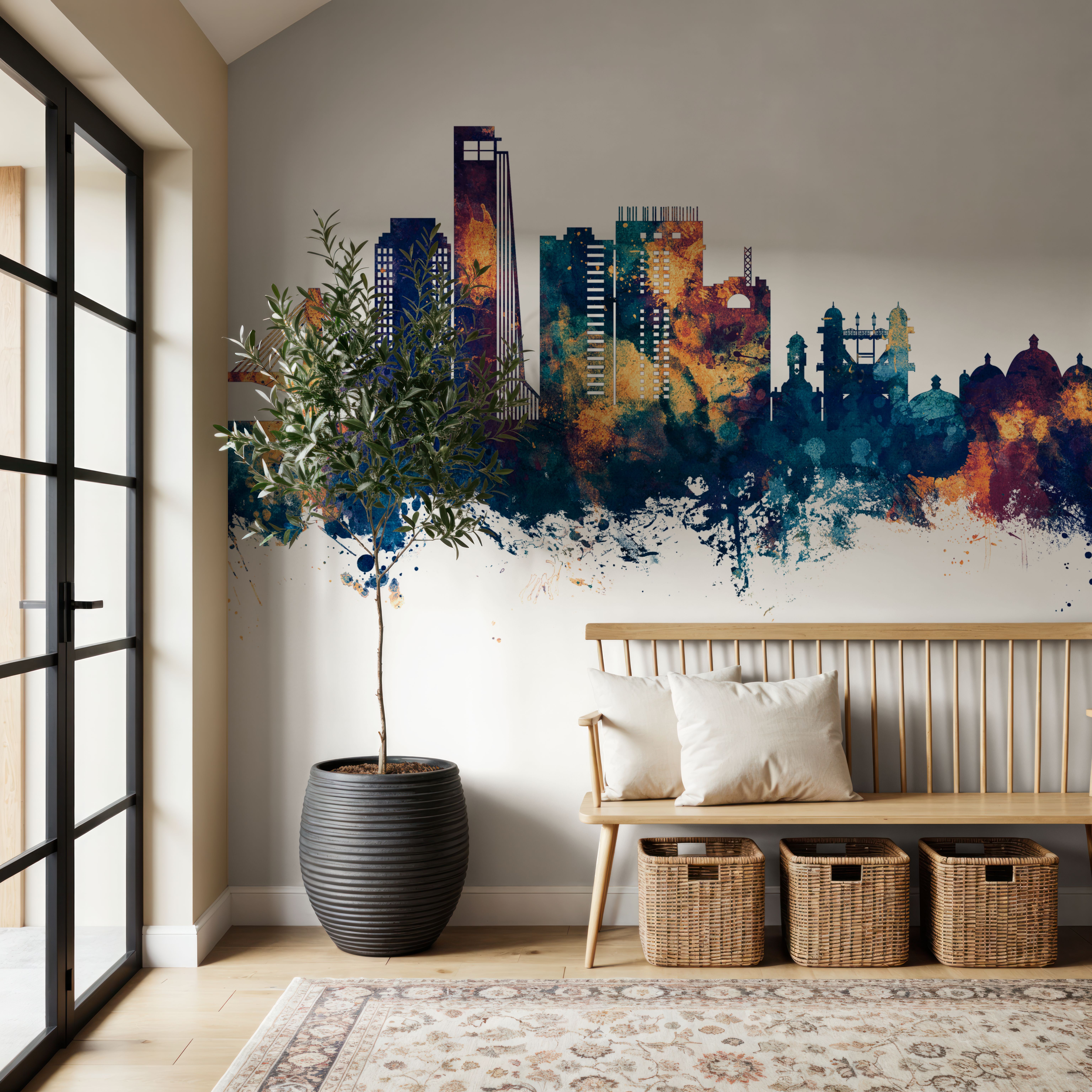 Chattogram Bangladesh Skyline Blue & Bronze