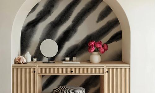 Watercolor Tiger Stripes, Zebra