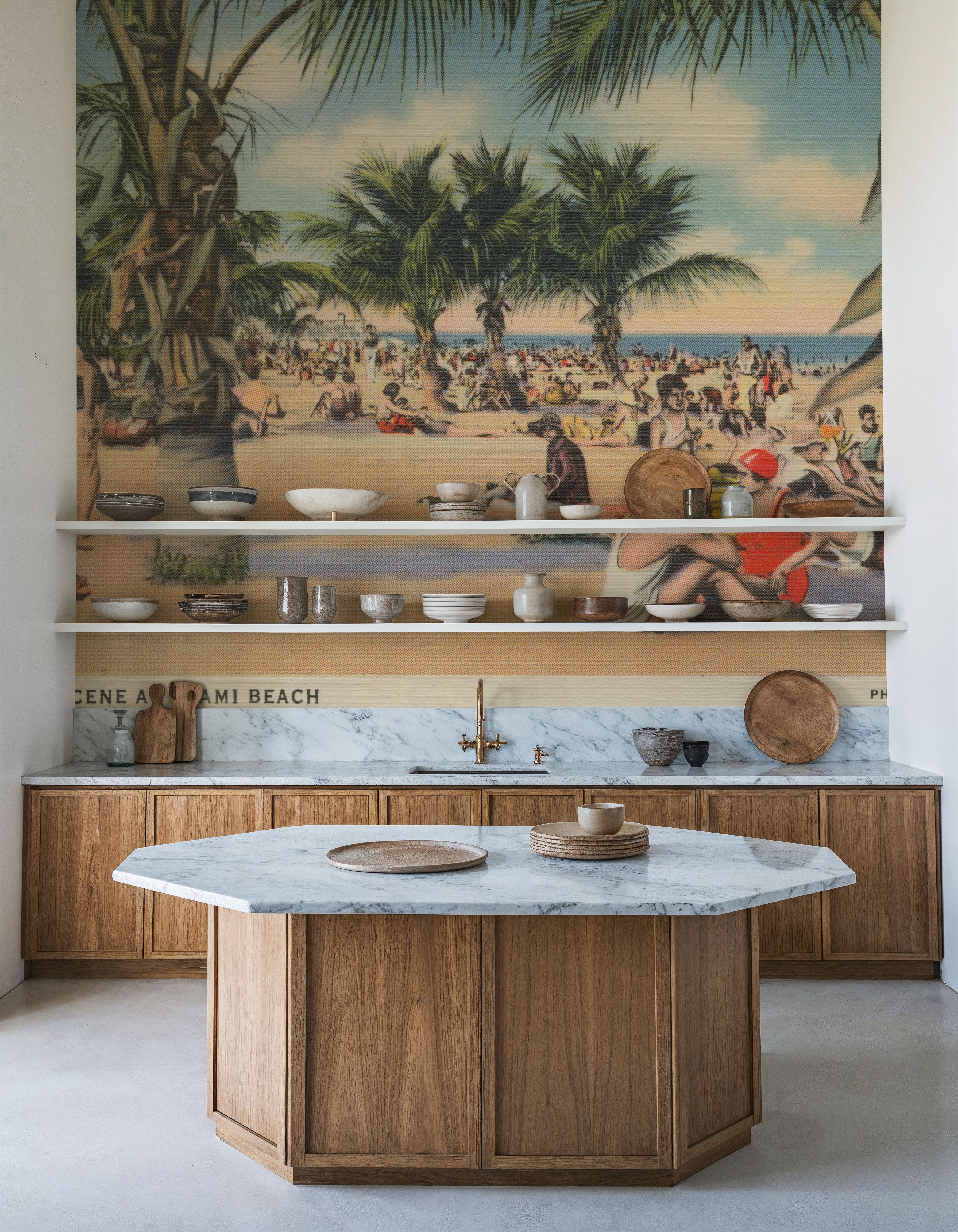 Miami Beach Postcard - Screenprint